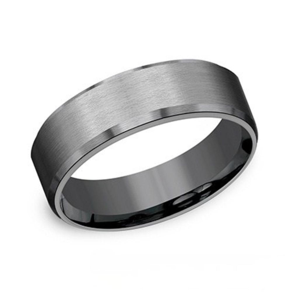 Tantalum Slight Bevel  Band