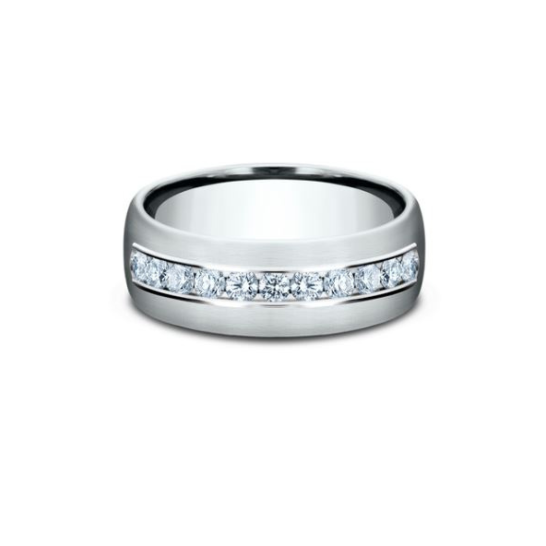 Benchmark "The Mozart" Channel Set Diamond Band
