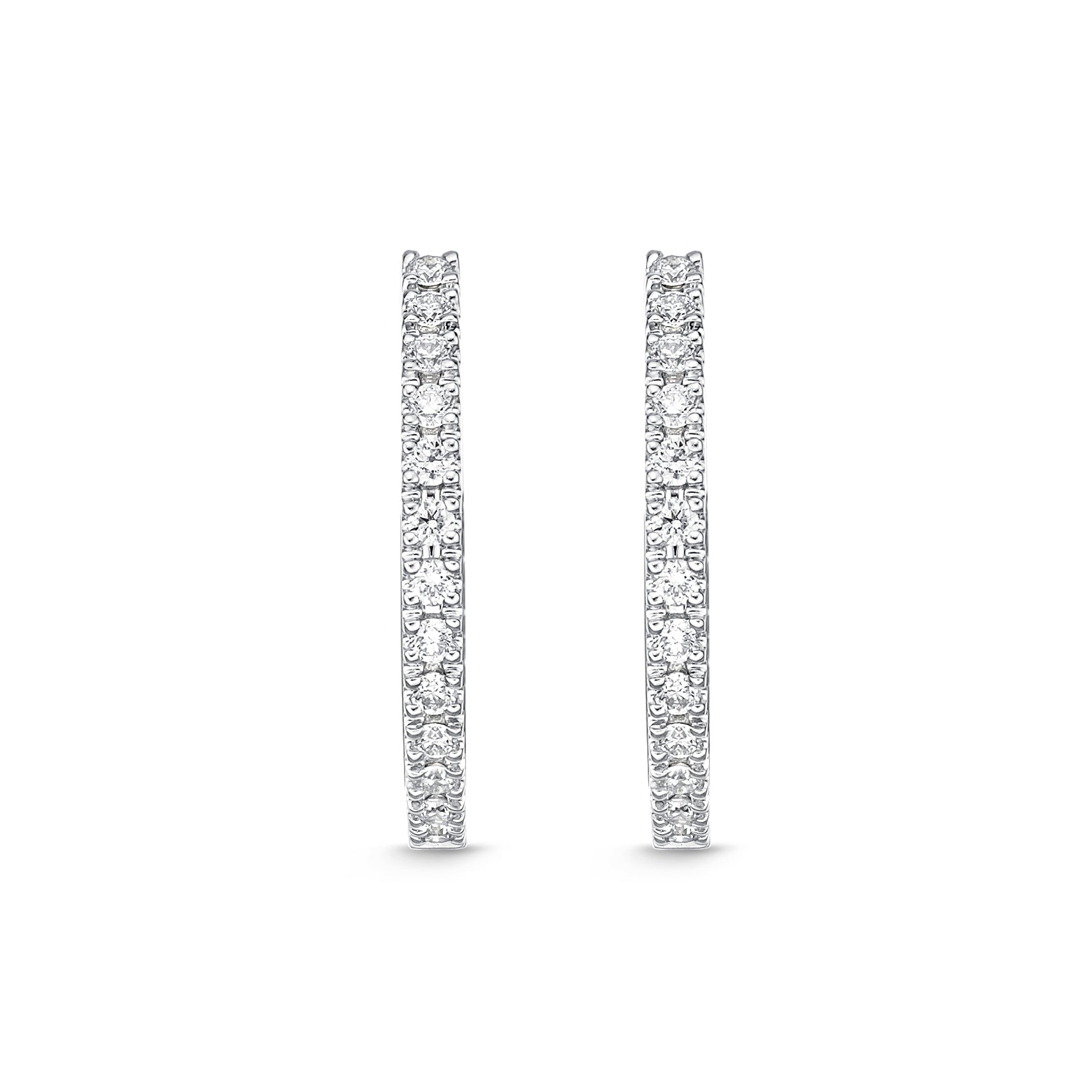 Memoire Small Diamond Hoop Earrings