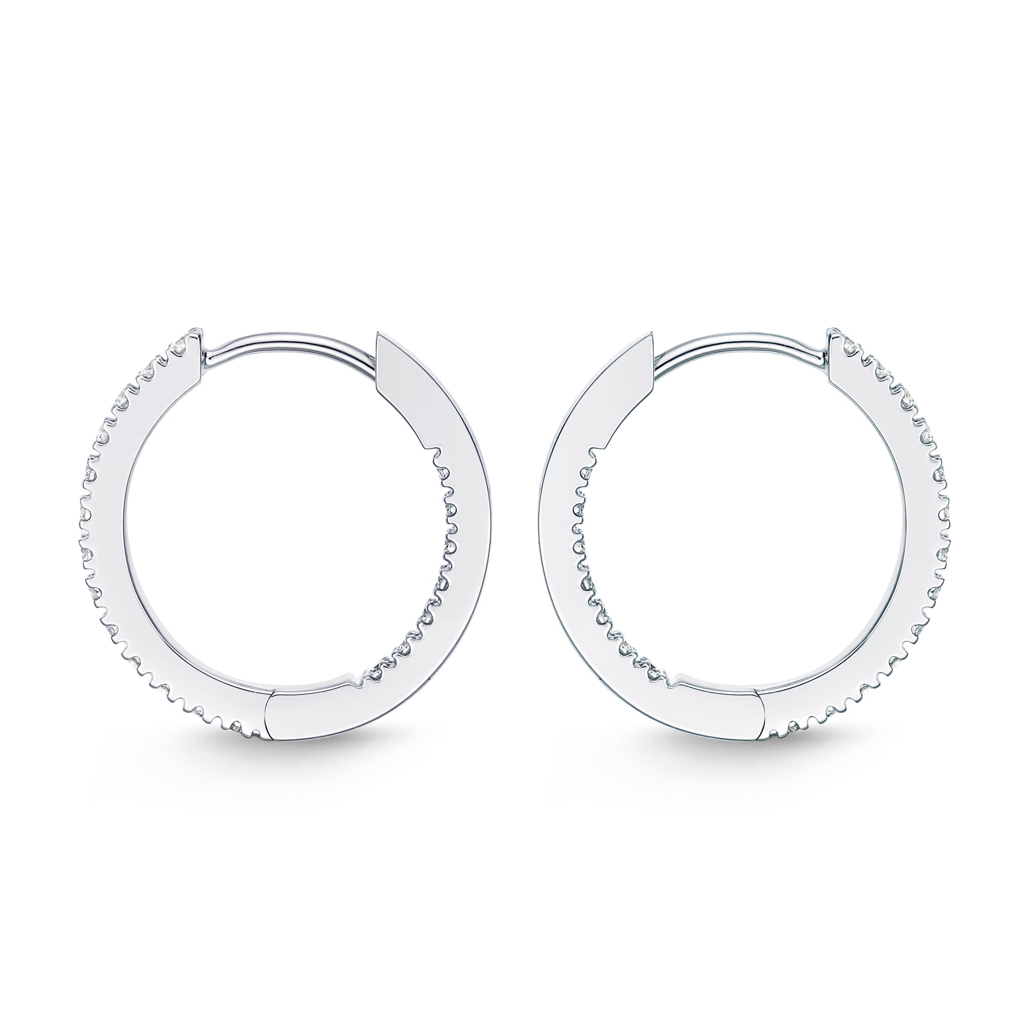Memoire Small Diamond Hoop Earrings