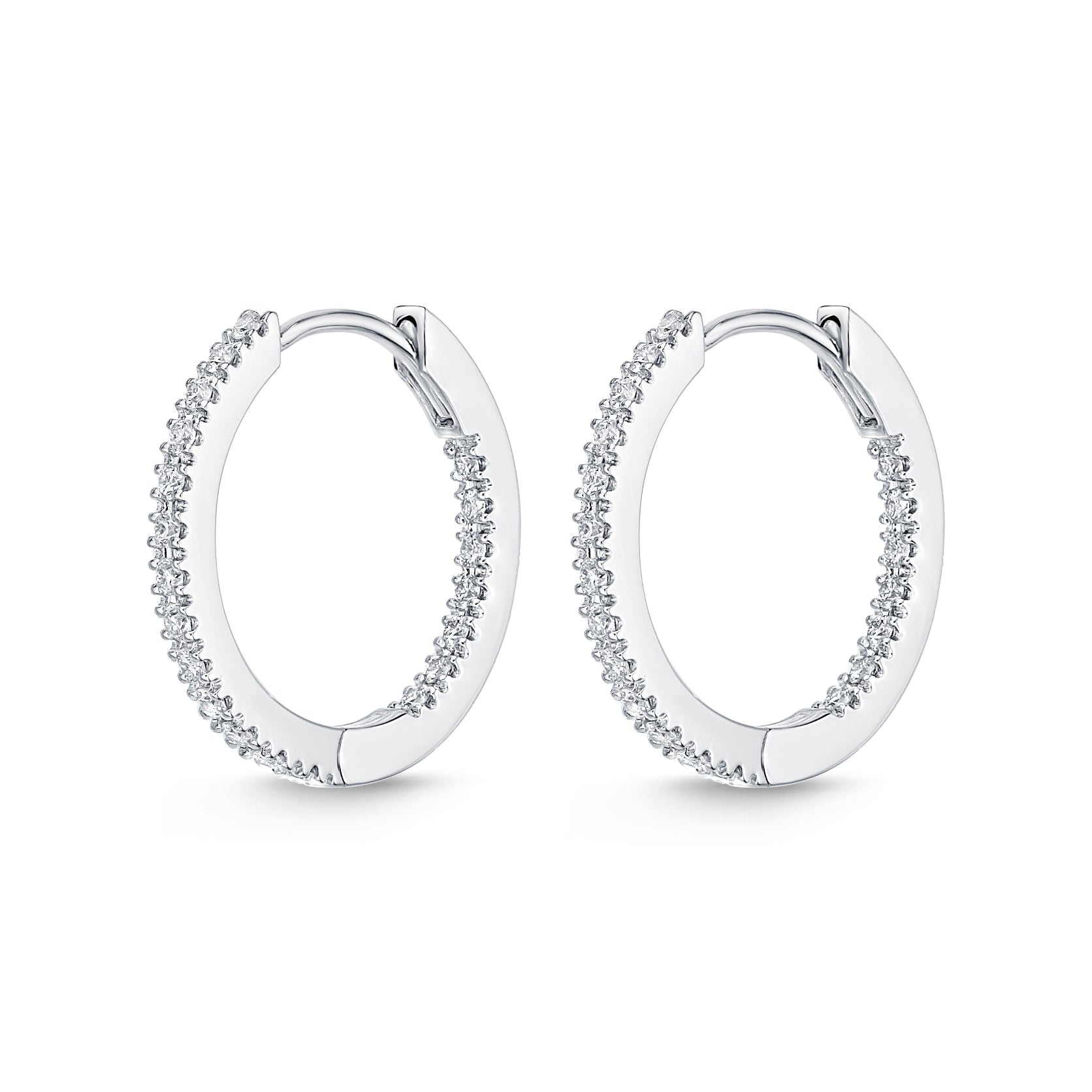 Memoire Small Diamond Hoop Earrings