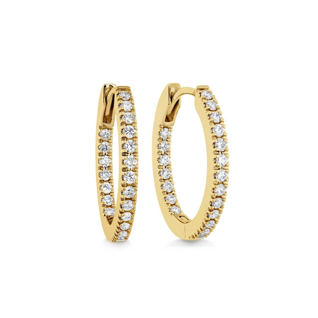 Memoire Small Diamond Hoop Earrings
