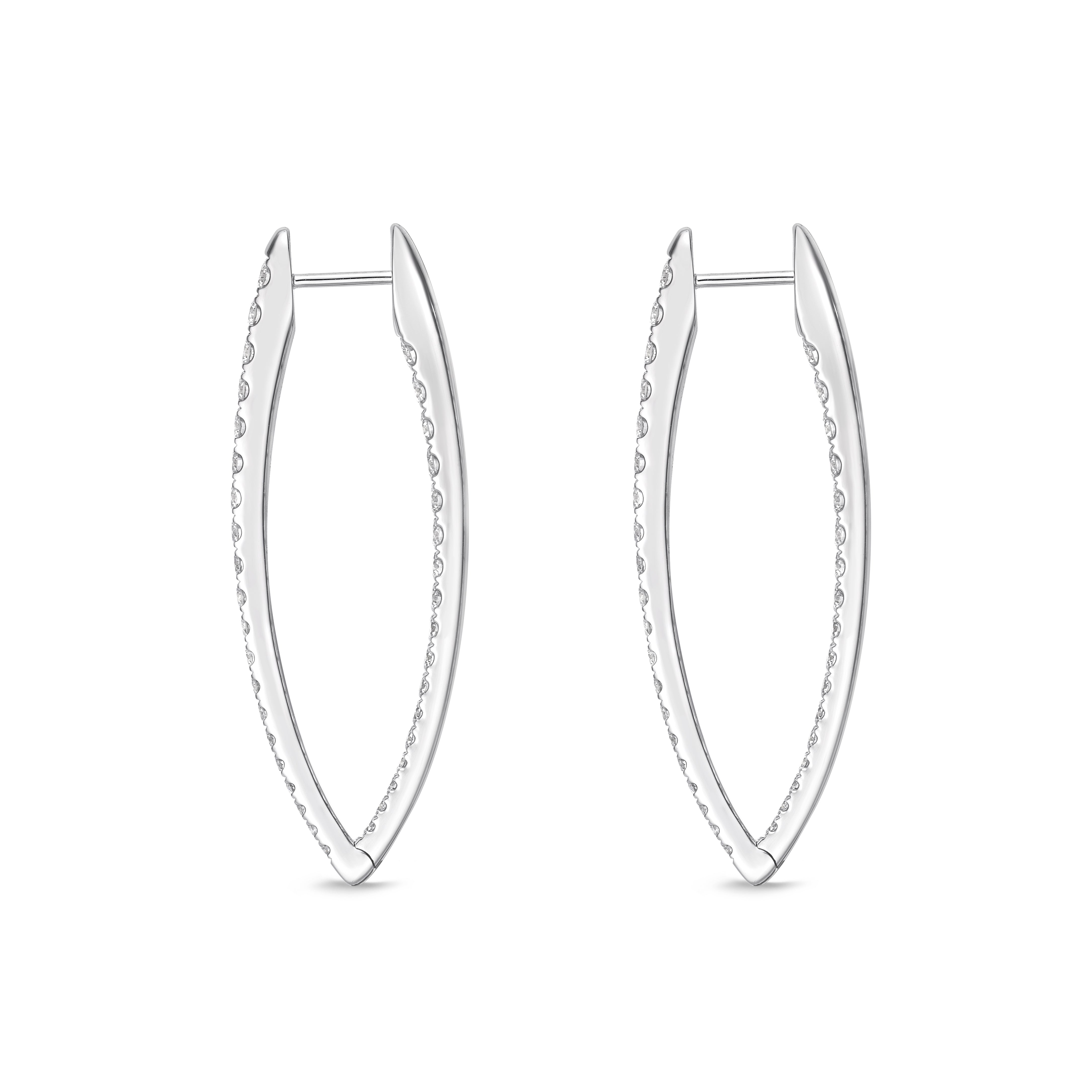 Memoire Imperial Diamond Hoop Earrings