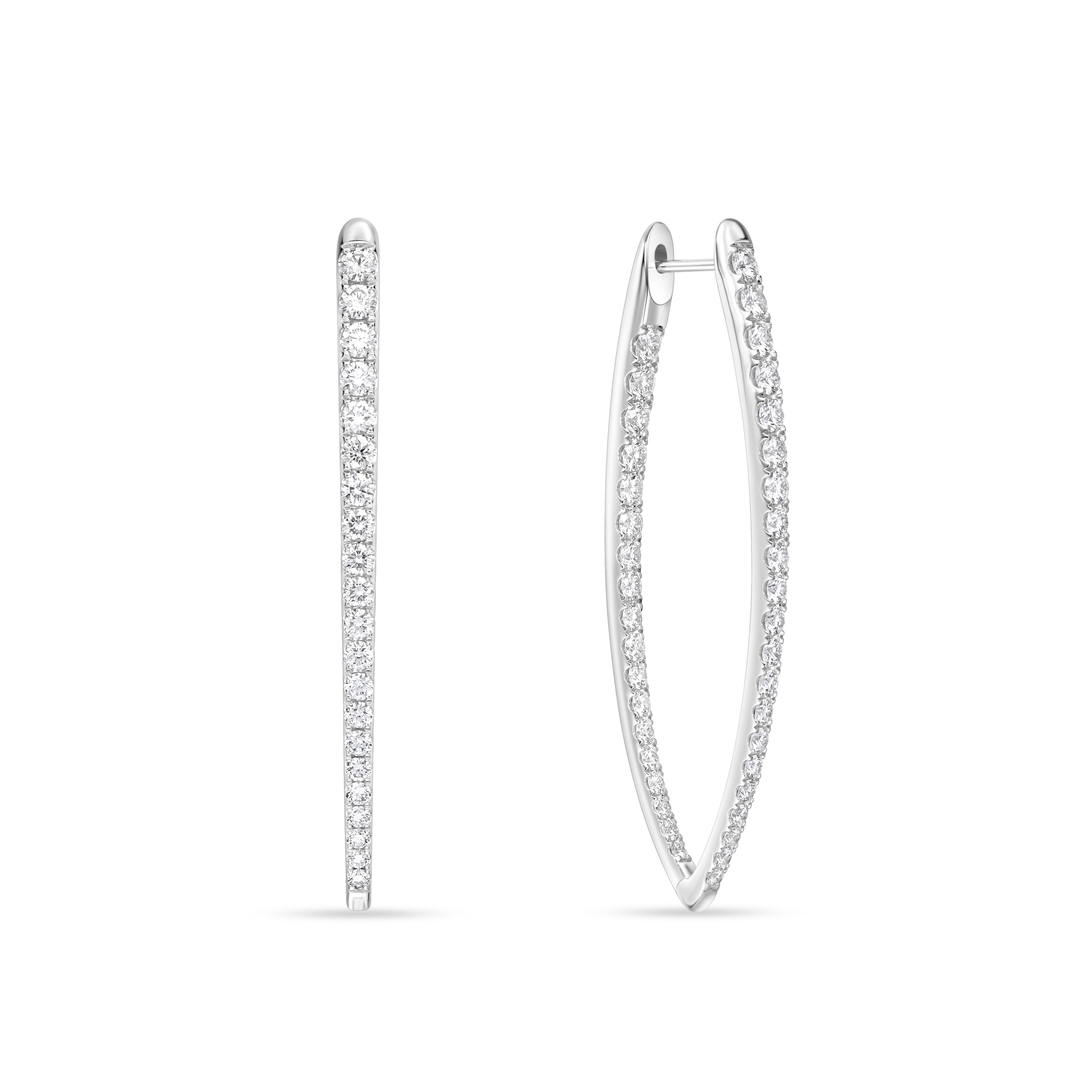 Memoire Imperial Diamond Hoop Earrings