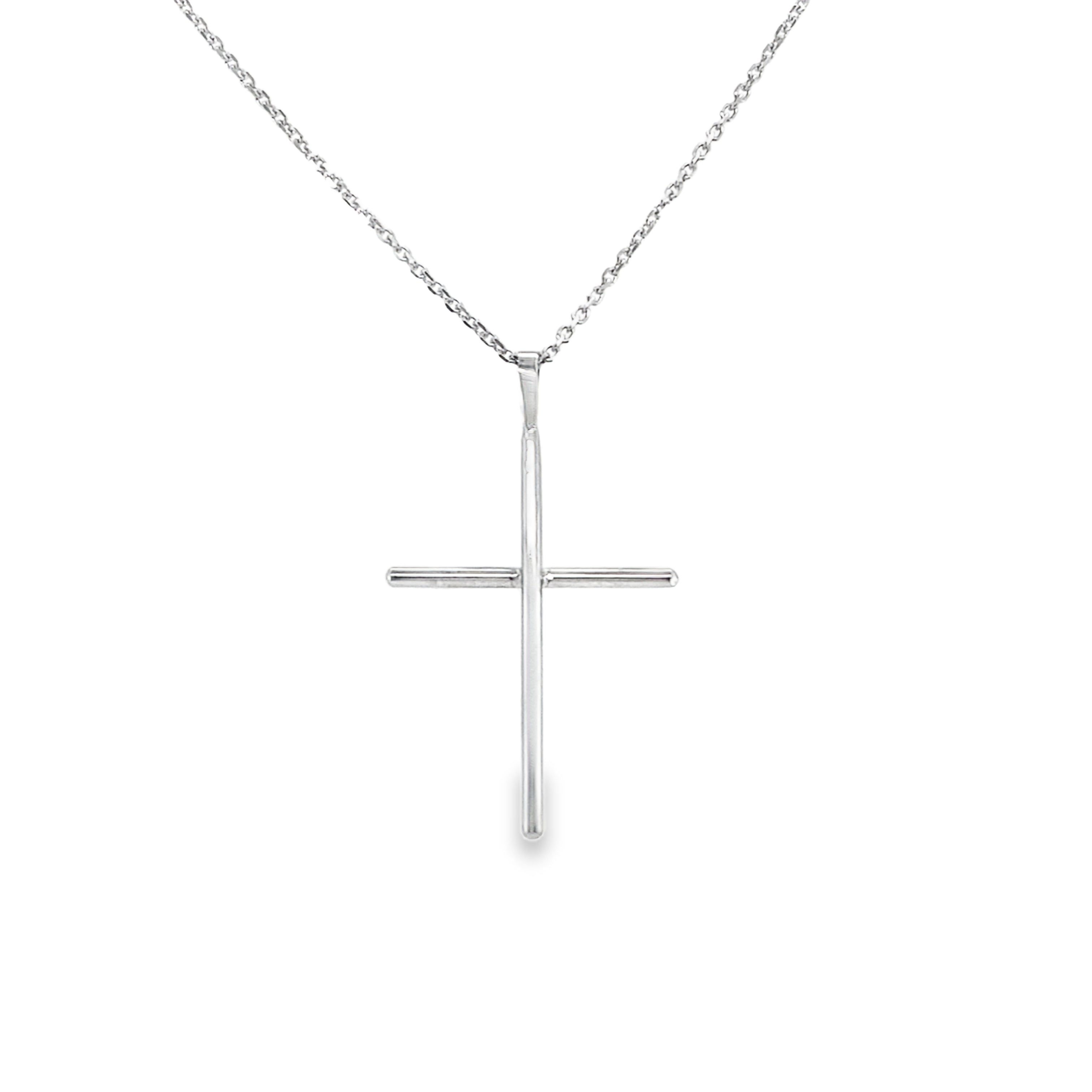 Koser Jewelers Signature White Gold Cross Necklace