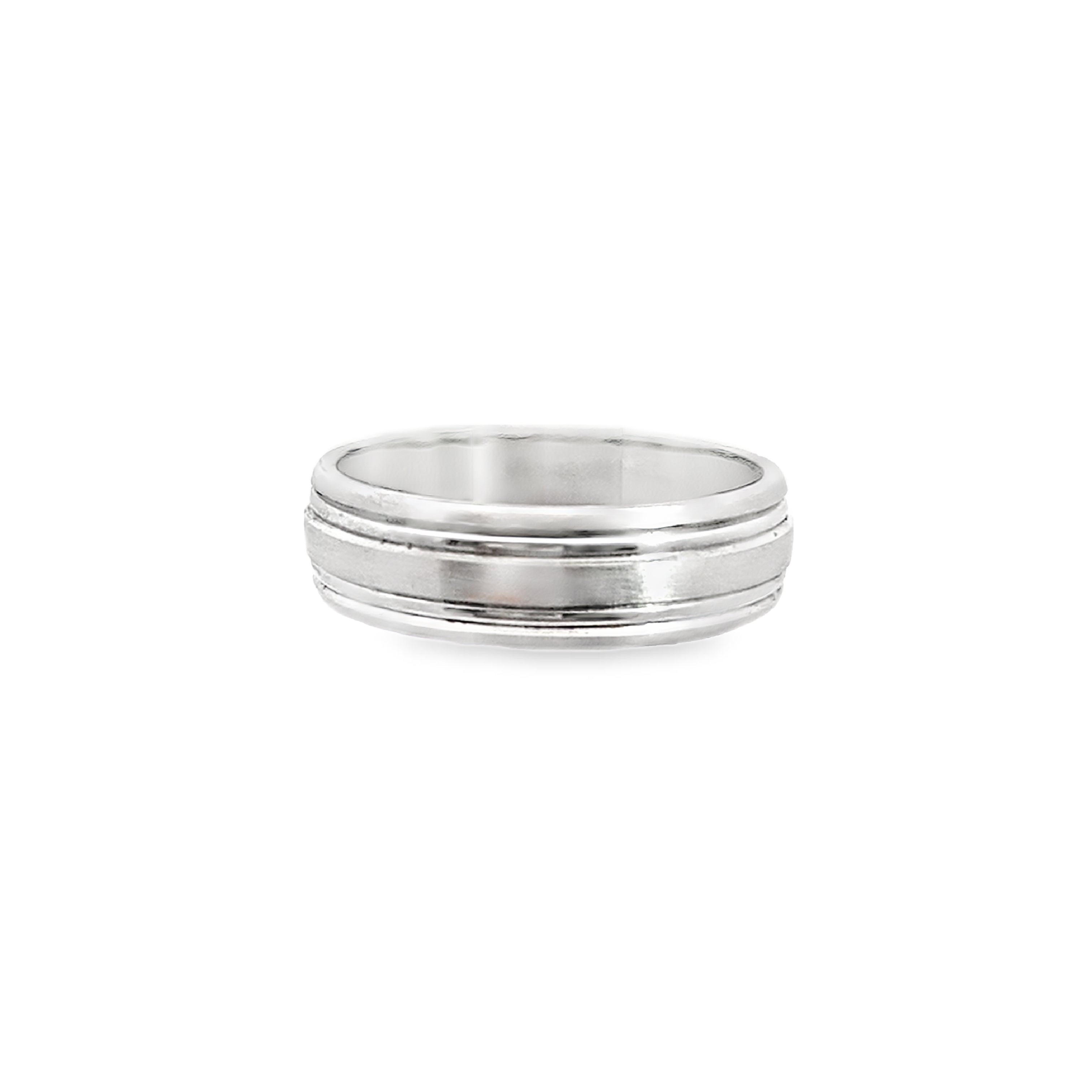 Dual Cut Ring with Satin Finish