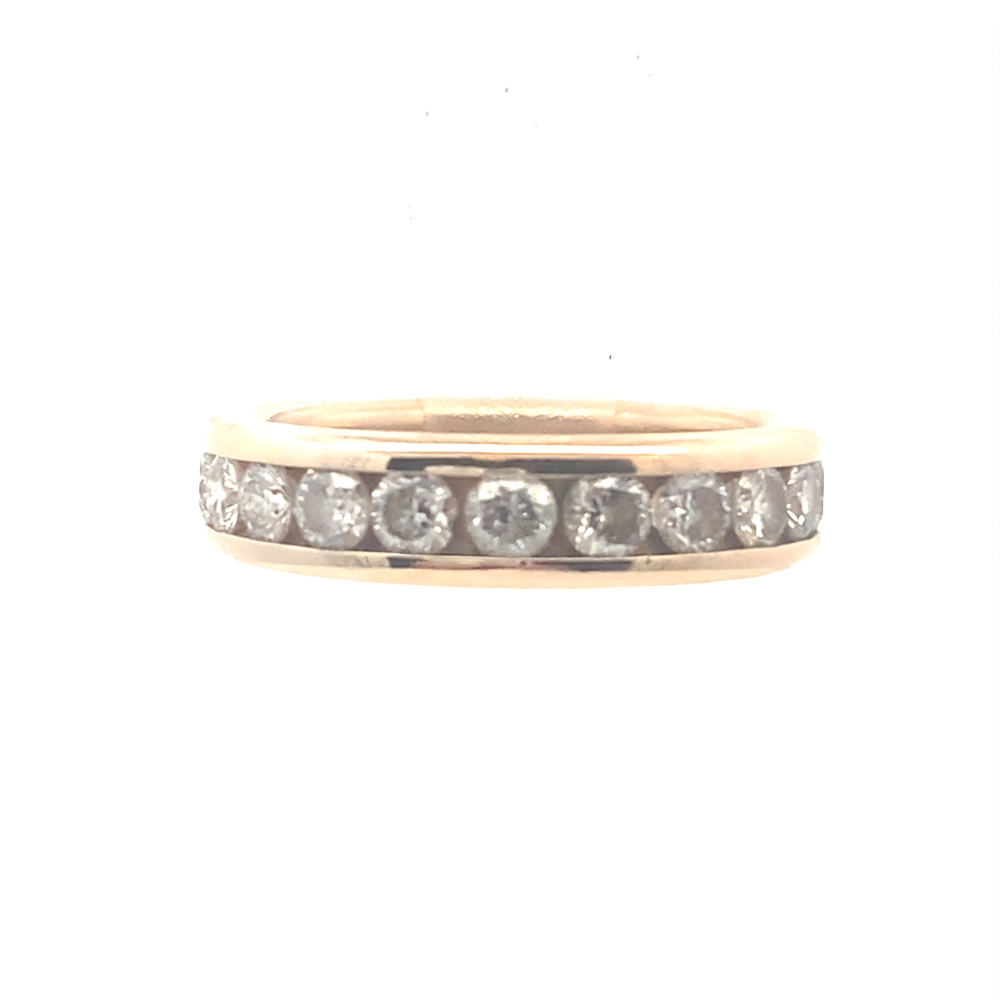 Round Channel-Set Diamond Band