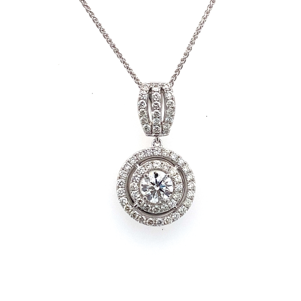 Diamond Halo Pendant