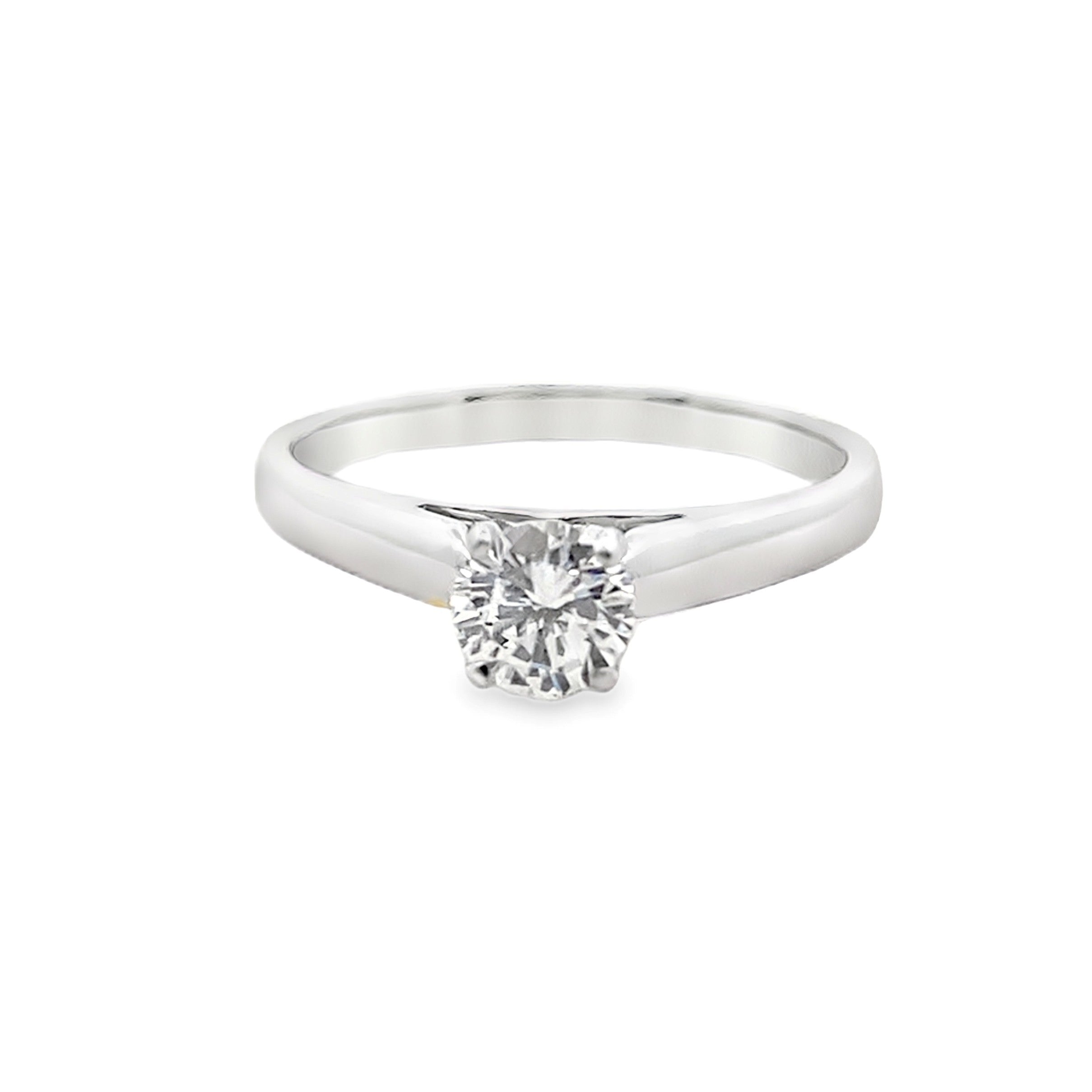 Round Solitaire Diamond Engagement Ring