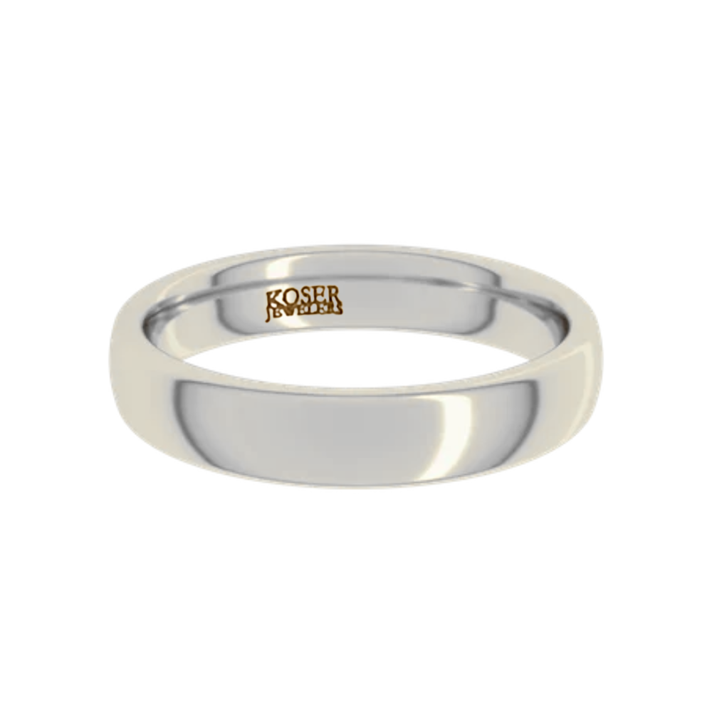 Koser Jewelers Signature Collection 4mm White Gold Wedding Band