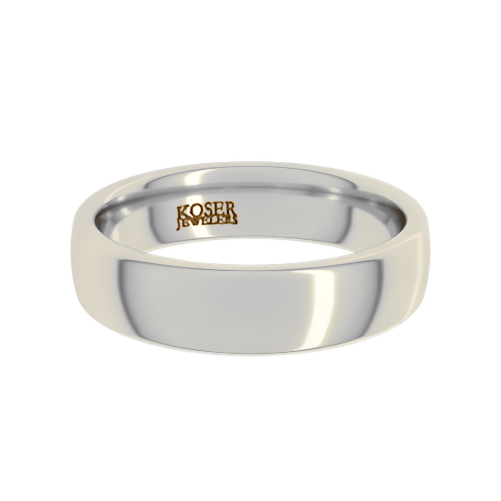 Koser Jewelers Signature Collection 5mm White Gold Wedding Band