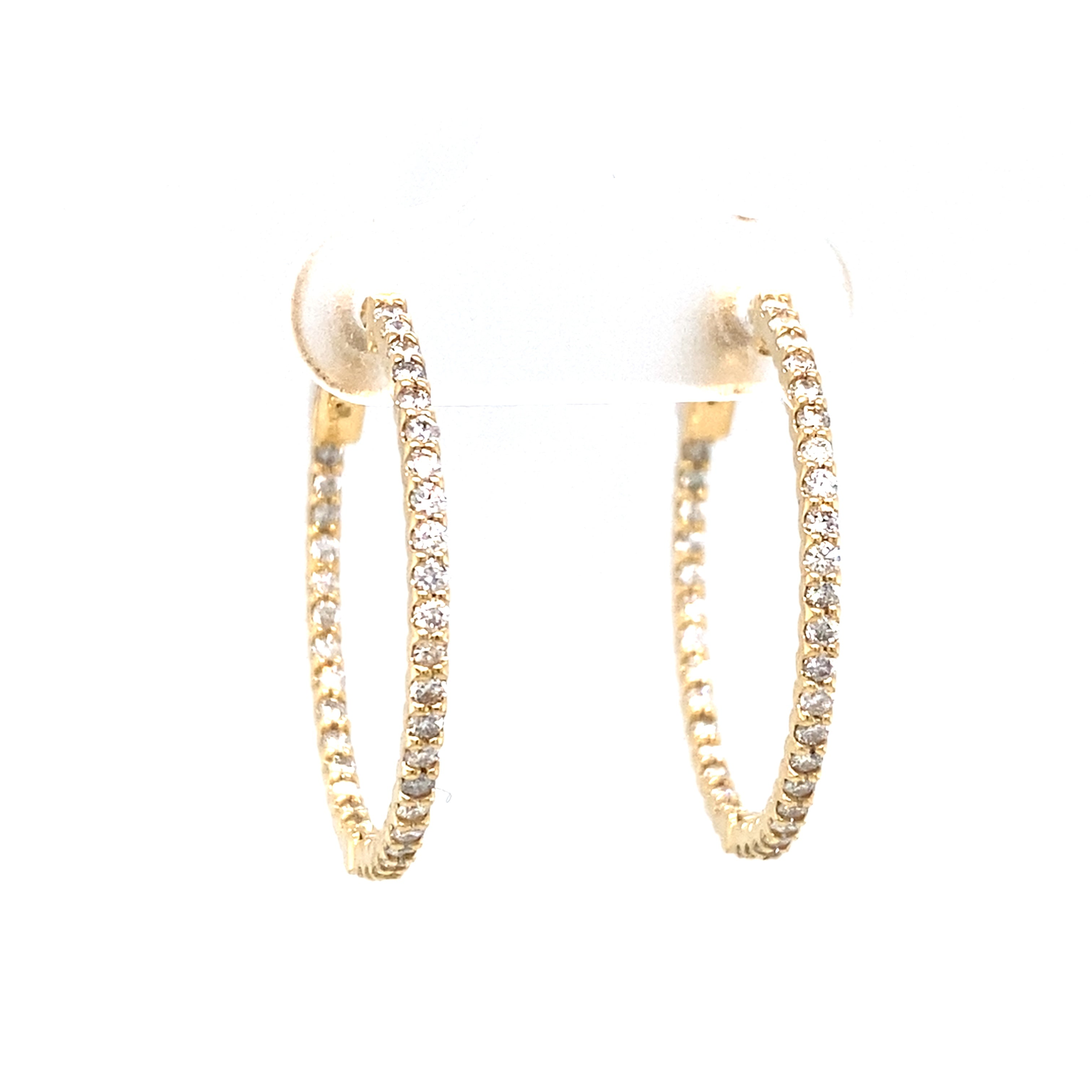 Diamond Hoop Earrings