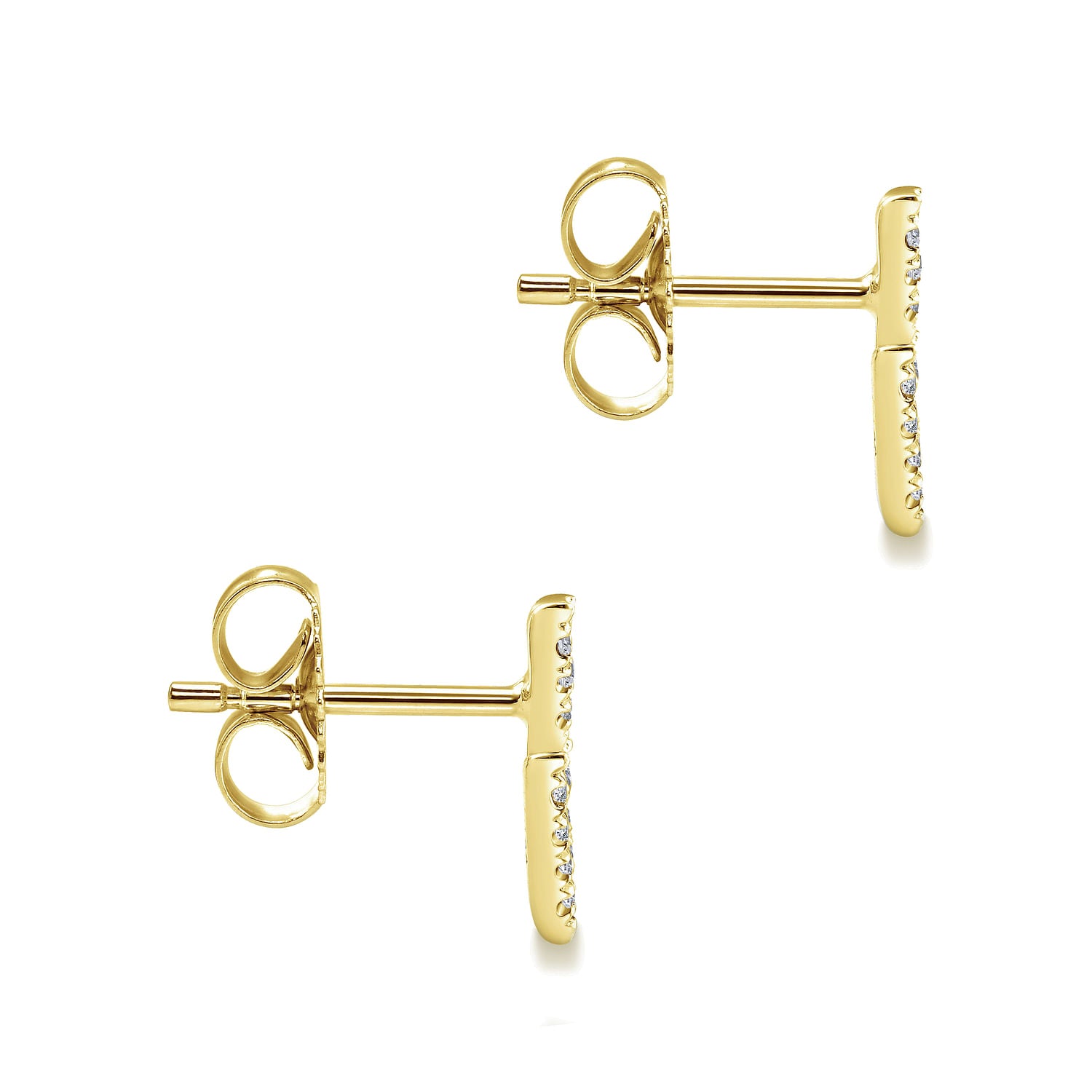 Gabriel & Co. Diamond Chevron Arrow Stud Earrings