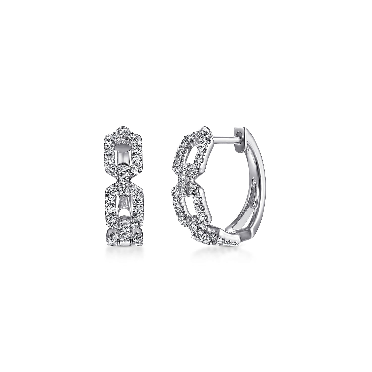 Gabriel & Co. 15mm Diamond Huggies