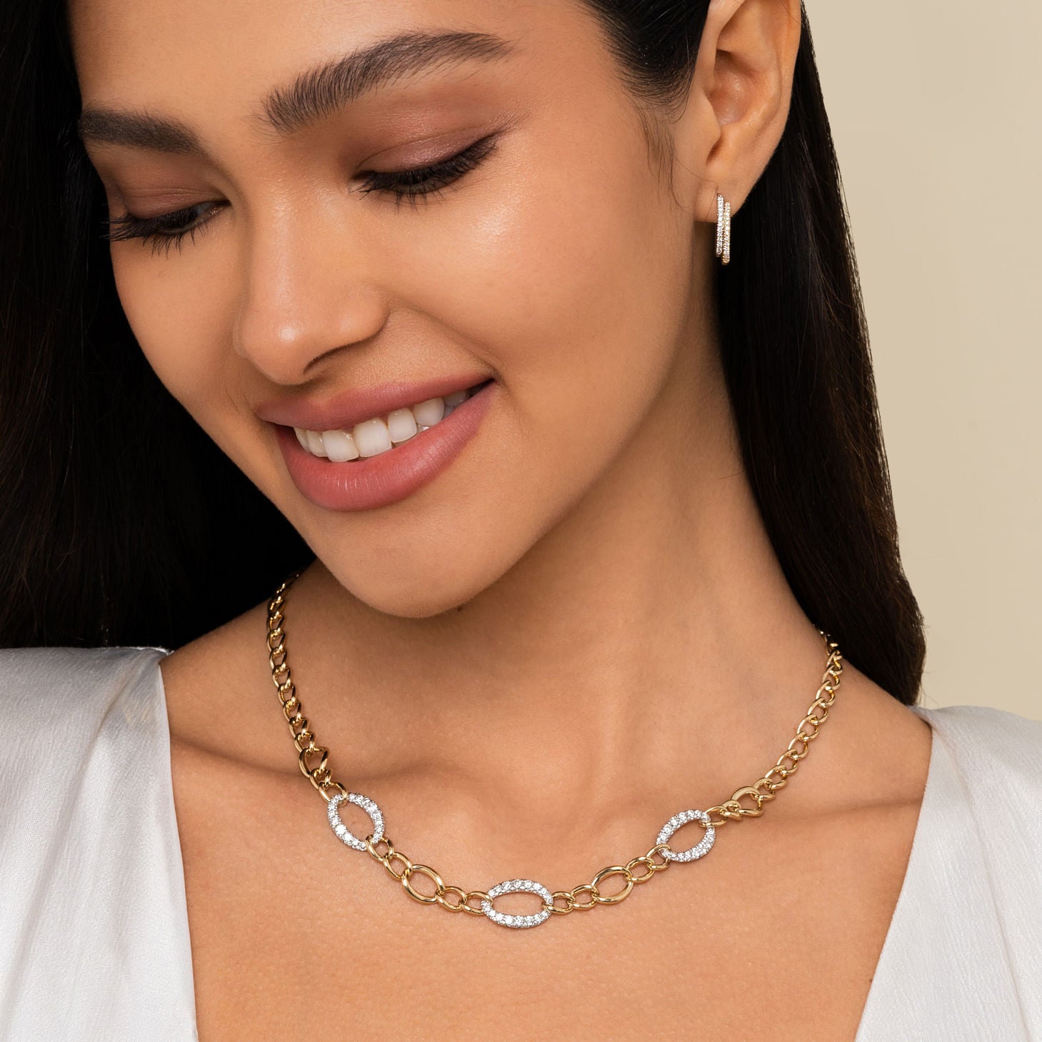 Gold Layered 15mm Diamond Huggie Earrings 14KYW
0.29ctw HI SI
Serial