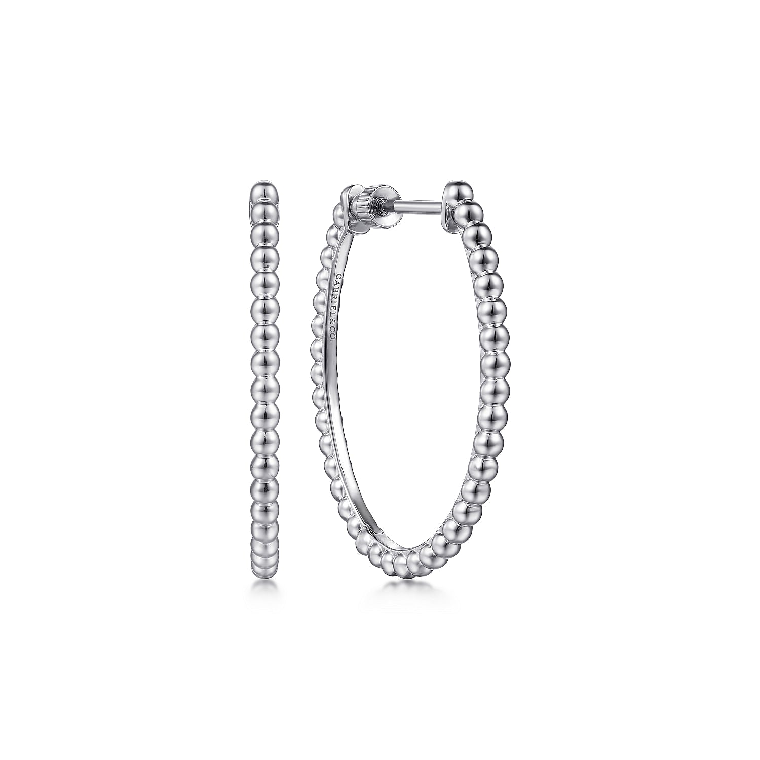 Gabriel & Co. Bujukan Classic Oval Hoop Earrings