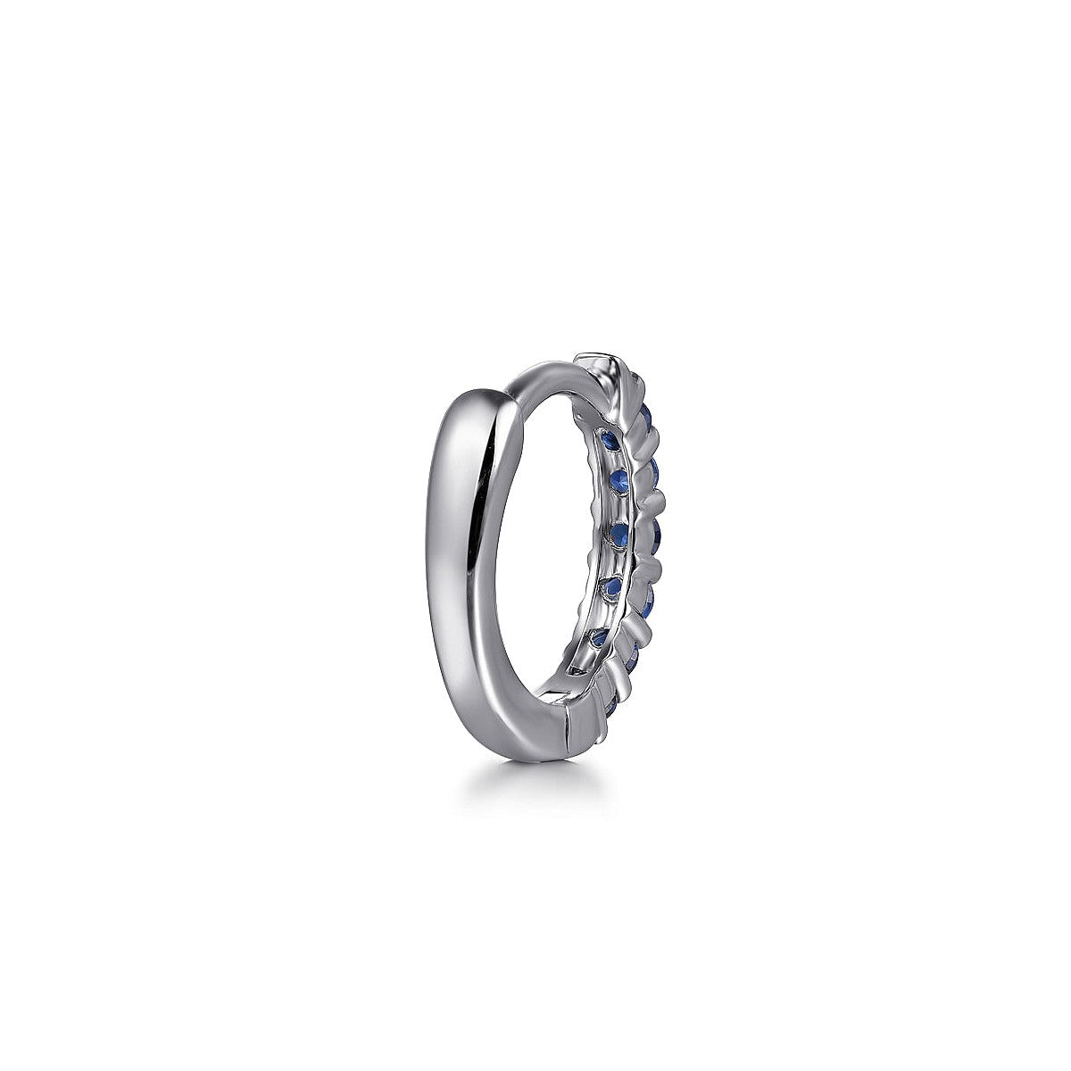 Gabriel & Co. Sapphire Huggie Hoop Earrings