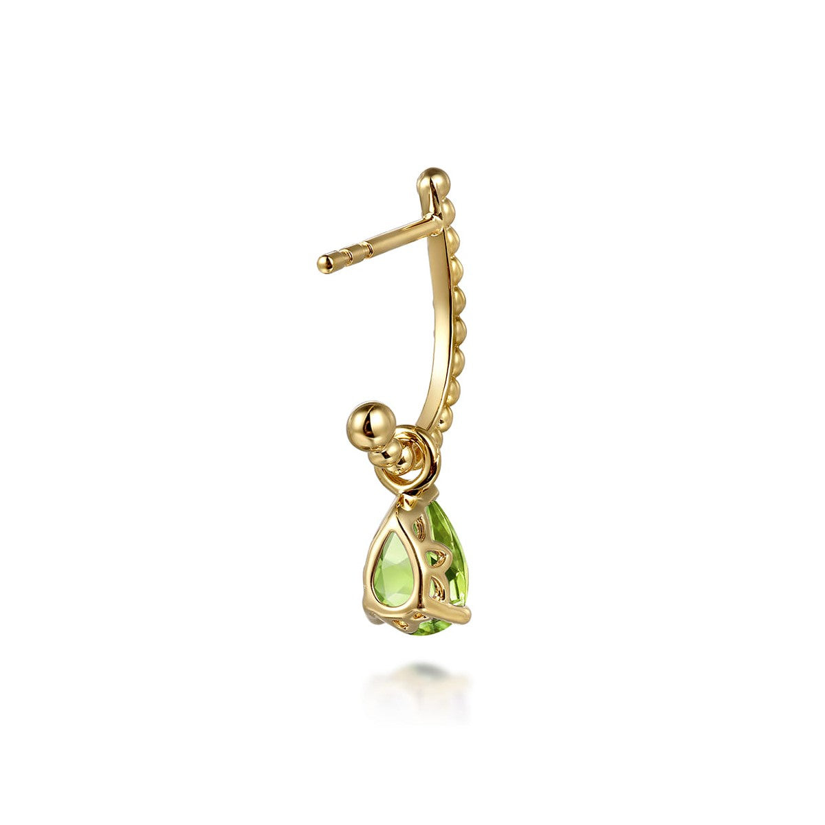 Gabriel & Co. Bujukan Peridot J Hoop Earrings