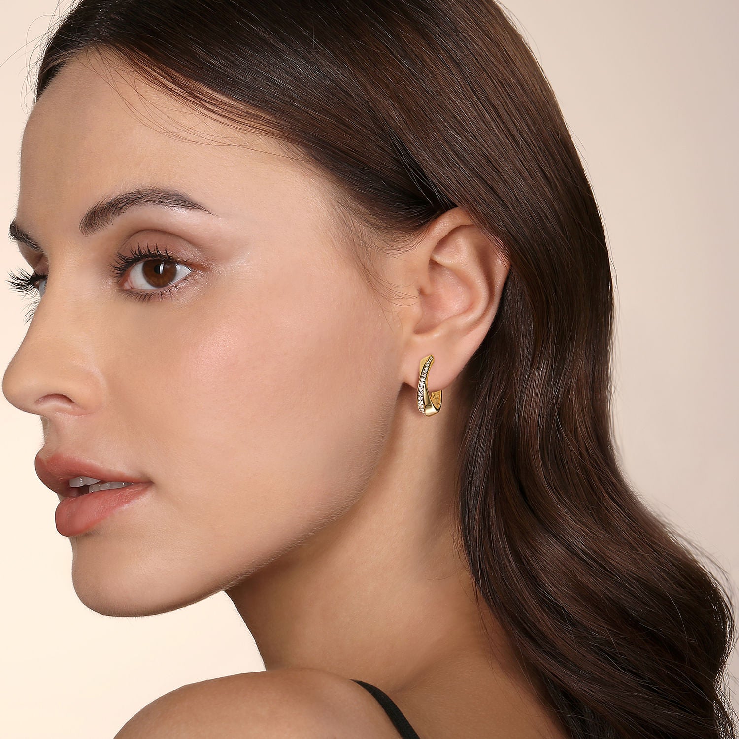 Gabriel & Co. Diamond Intricate Hoop Earrings