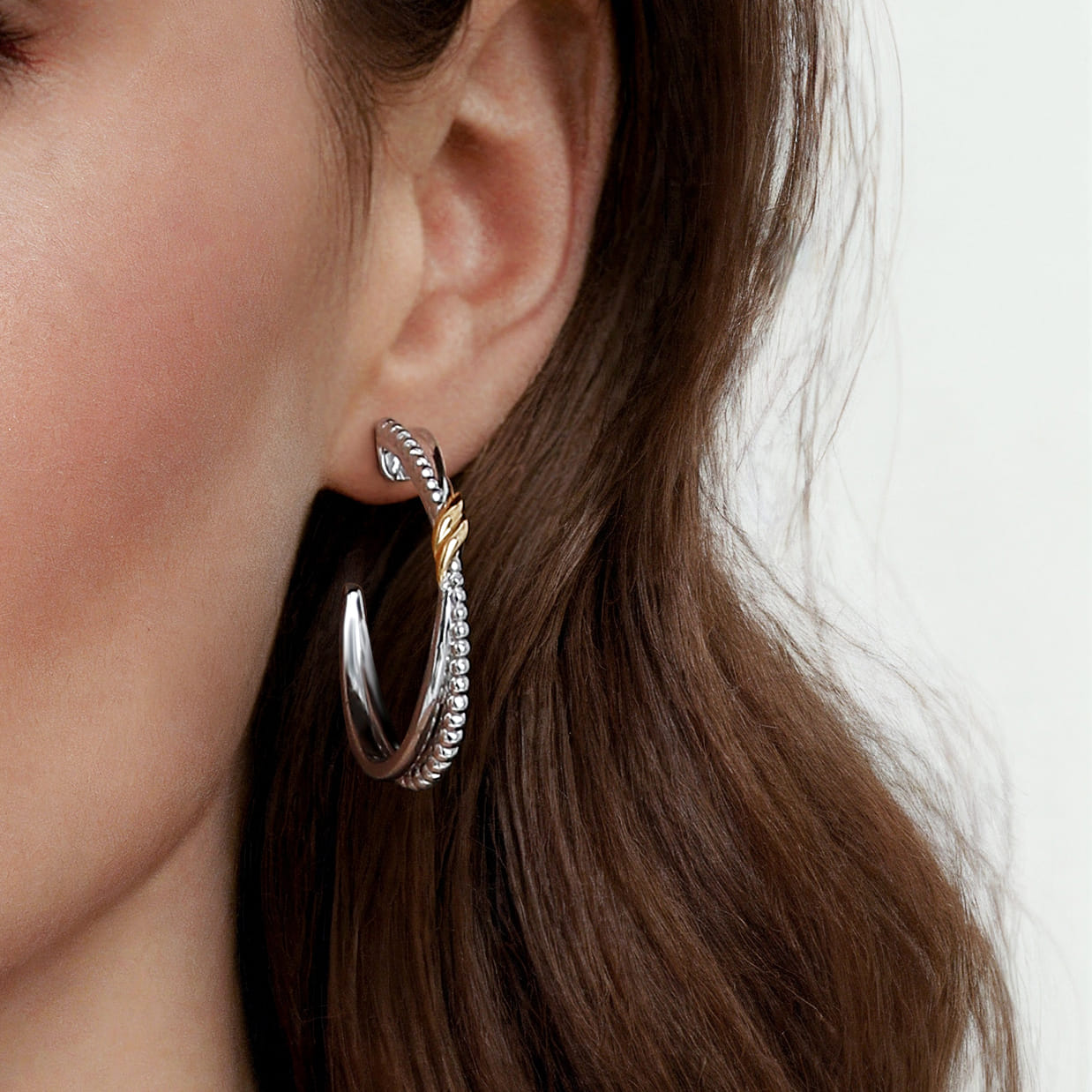 Gabriel & Co. Bujukan J Hoop Earrings