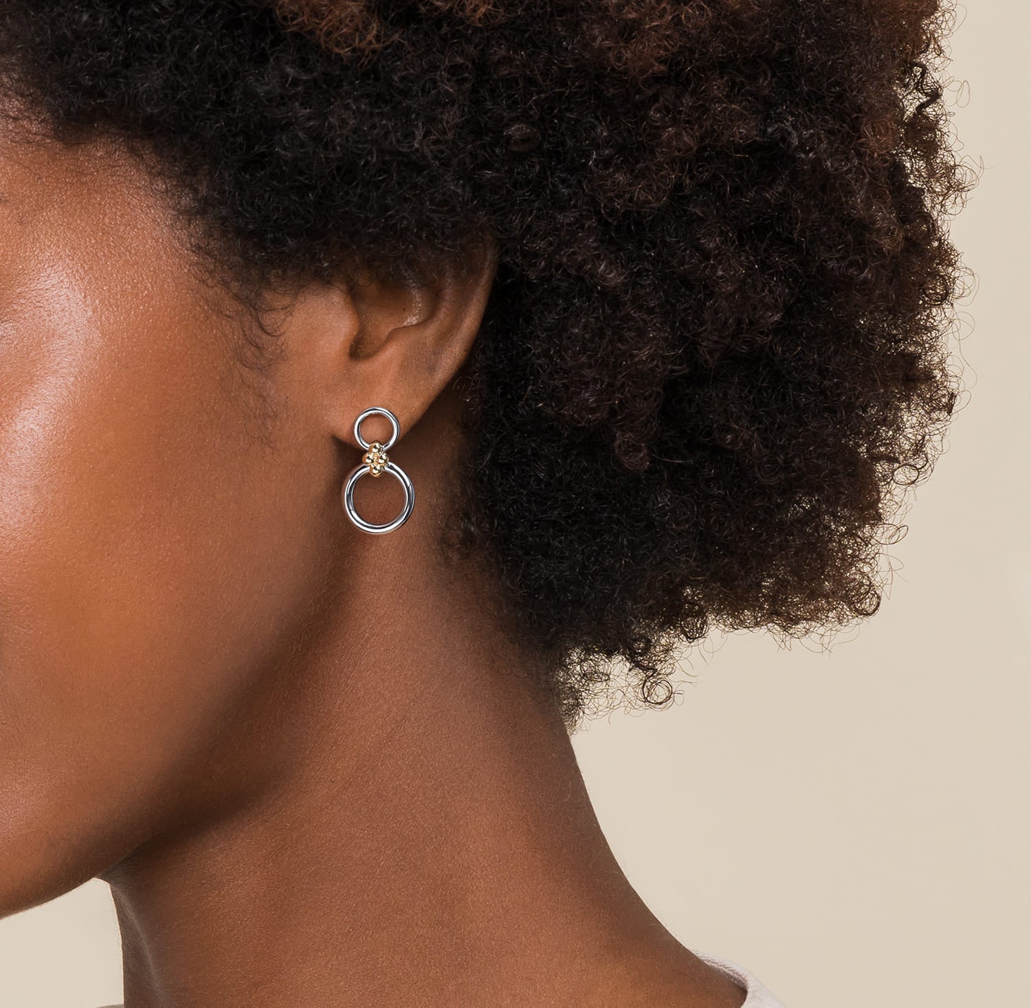 Gabriel & Co. Bujukan Round Link Drop Earrings