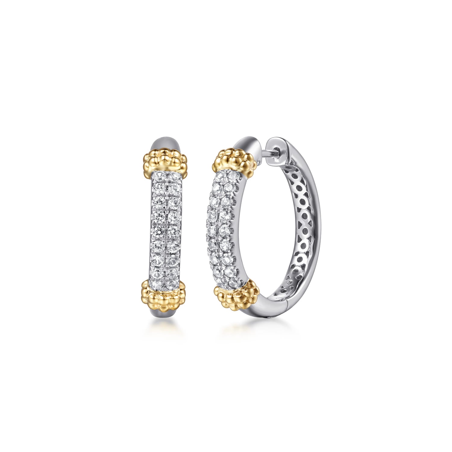 Gabriel & Co. Bujukan White Sapphire Hoops