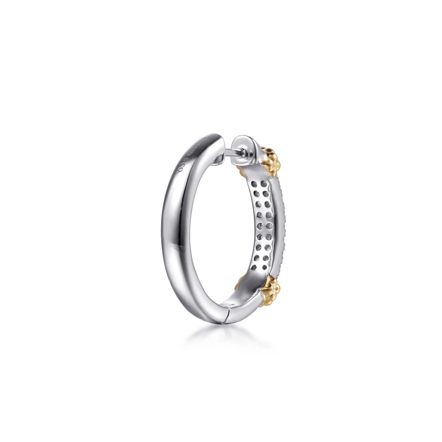 Gabriel & Co. Bujukan White Sapphire Hoops