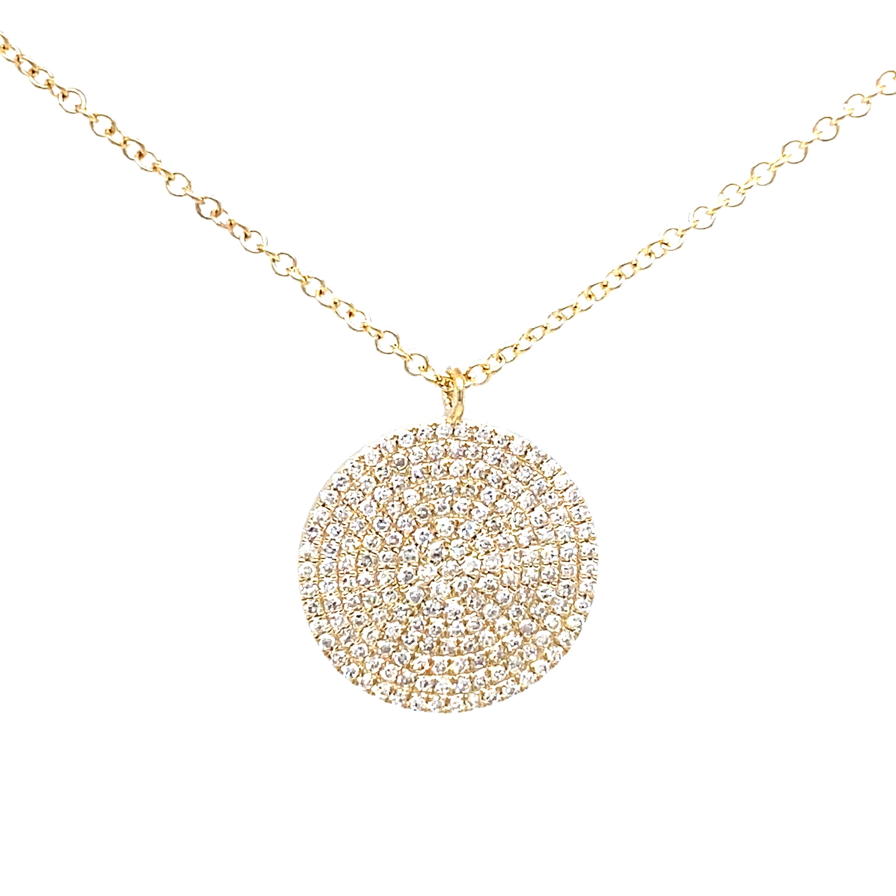 Round Diamond Circle Pendant
