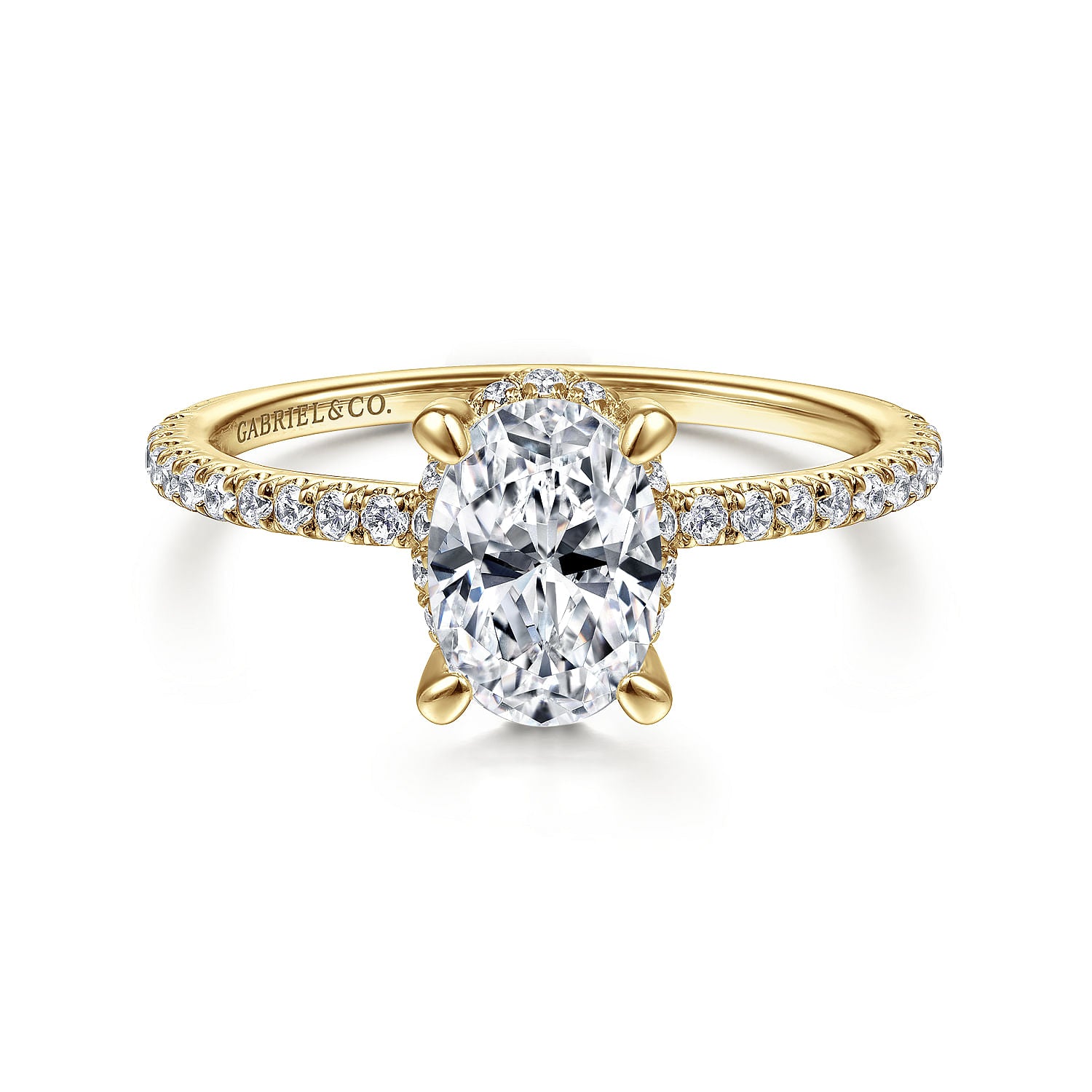 Gabriel & Co. Oval Diamond Engagement Ring Mounting