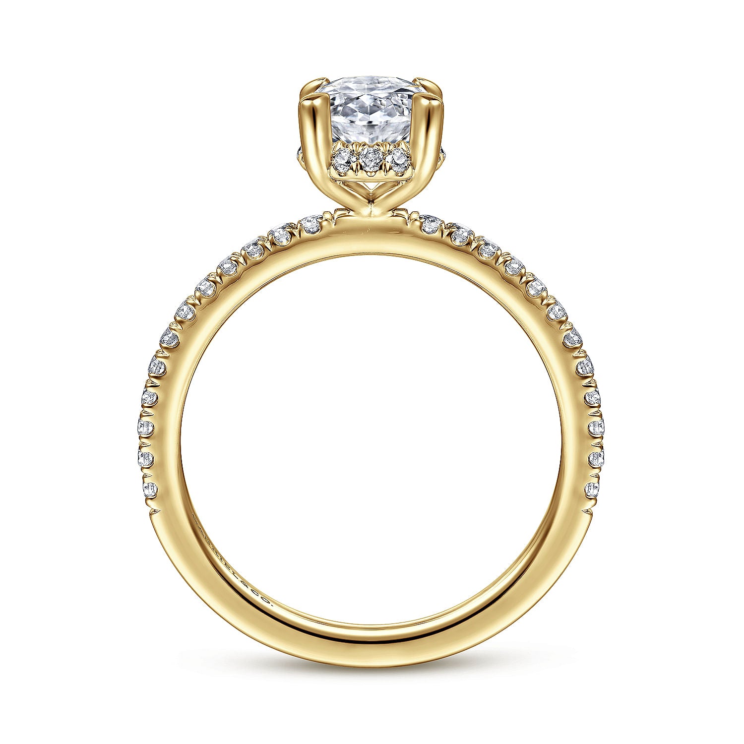 Gabriel & Co. Oval Diamond Engagement Ring Mounting