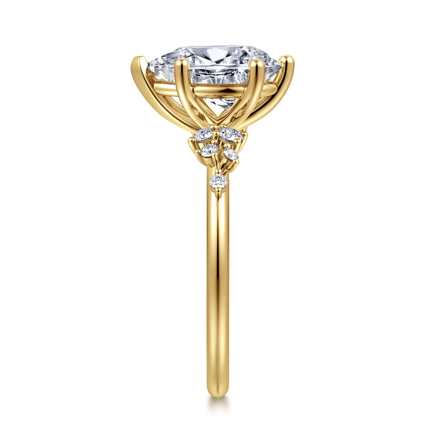 Gabriel & Co. 6-Prong Pear Shape Diamond Engagement Ring