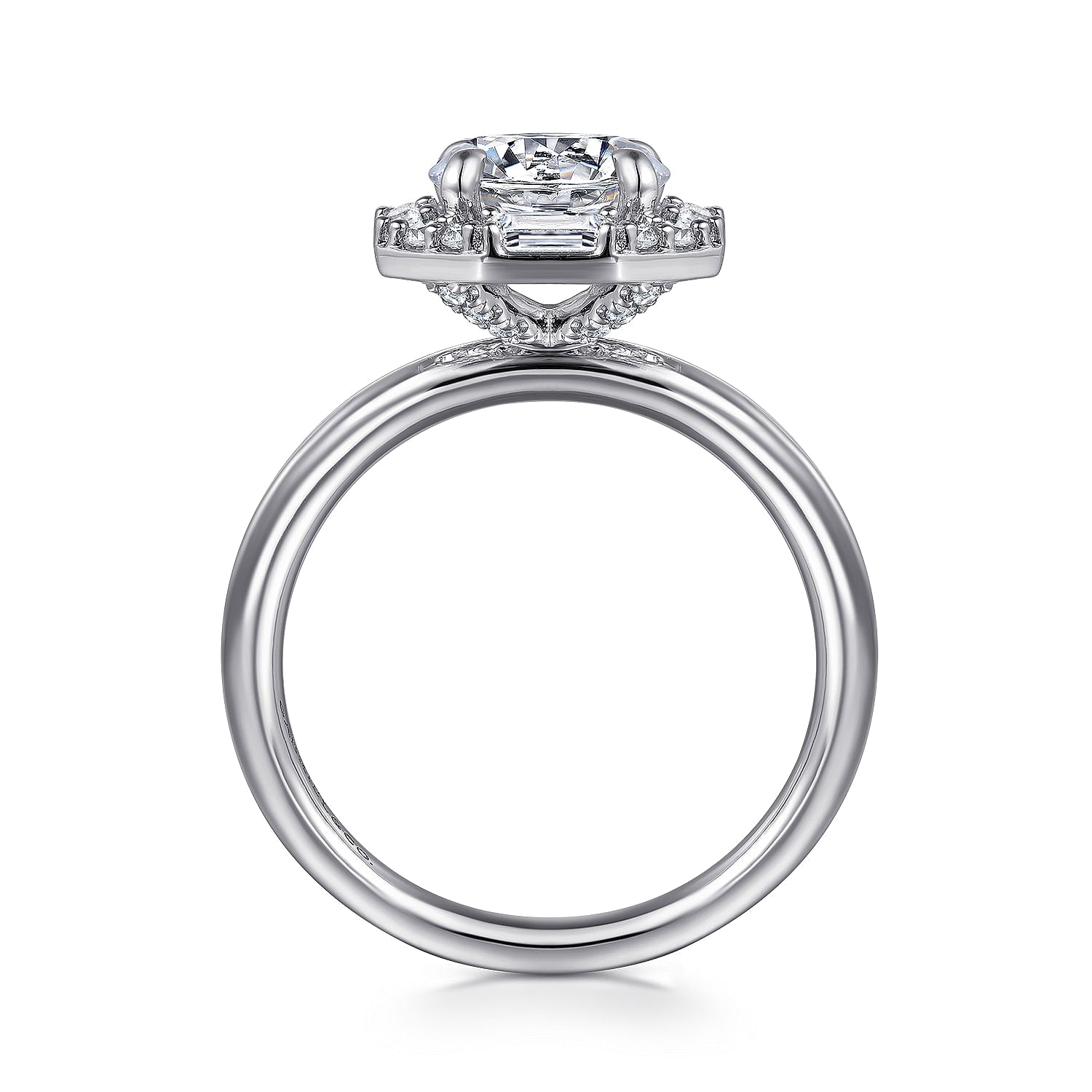 Gabriel & Co. 'Seina' Octagon Halo Engagement Ring