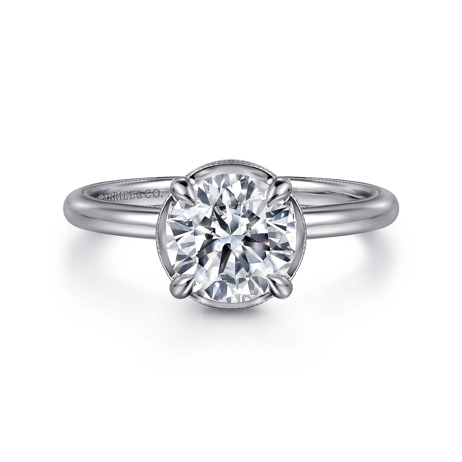 Gabriel & Co.  'Catallina' Round Halo Engagement Ring Mounting