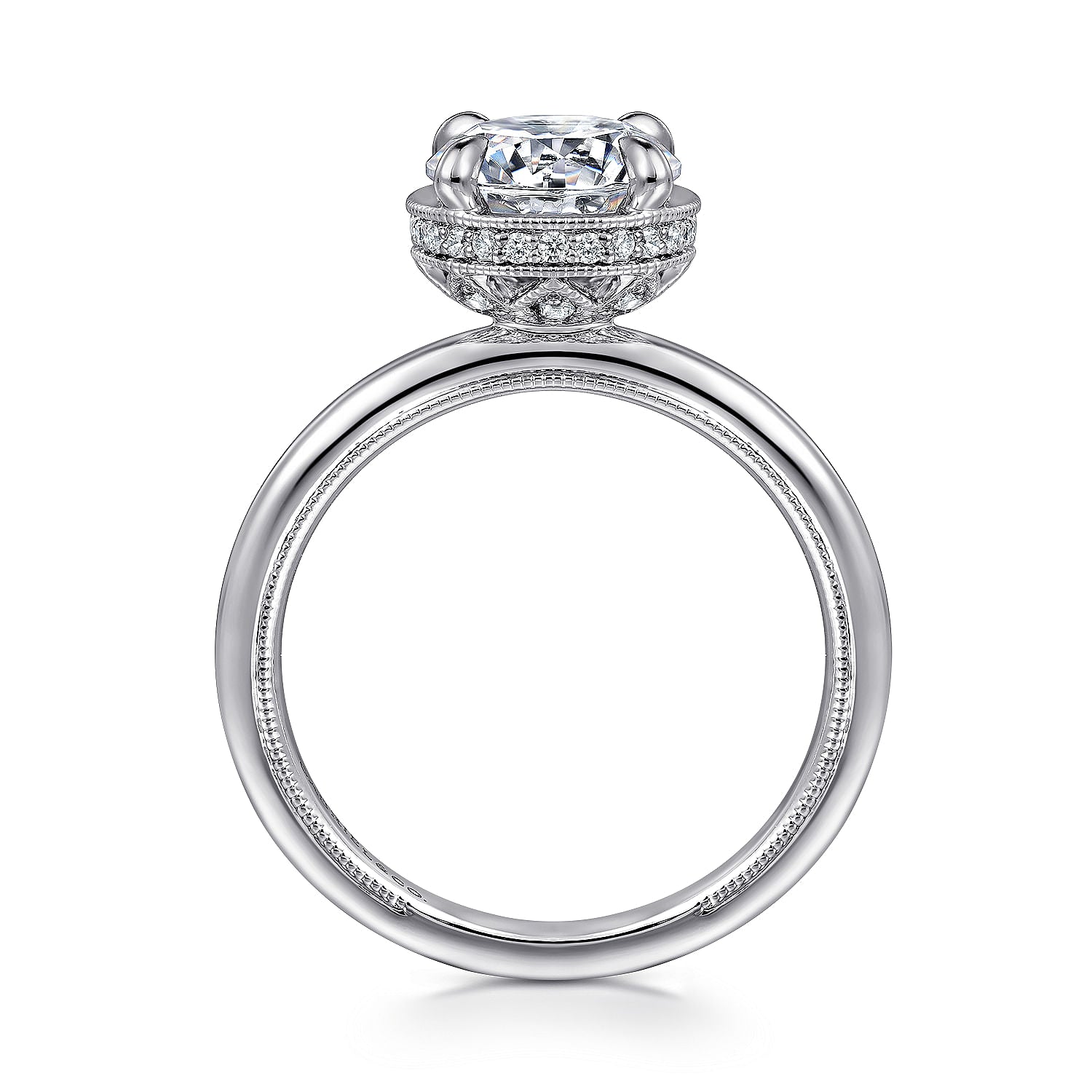 Gabriel & Co.  'Catallina' Round Halo Engagement Ring Mounting