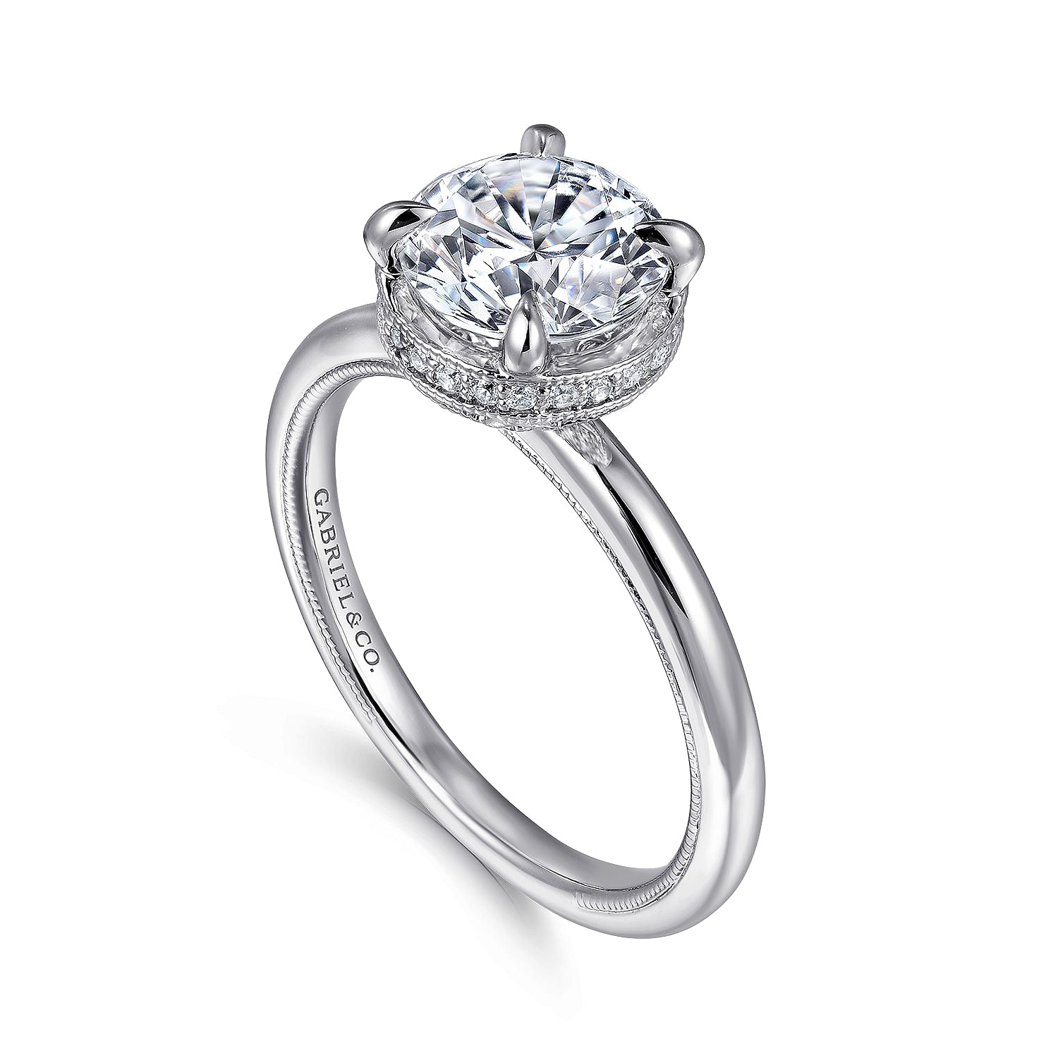 Gabriel & Co.  'Catallina' Round Halo Engagement Ring Mounting