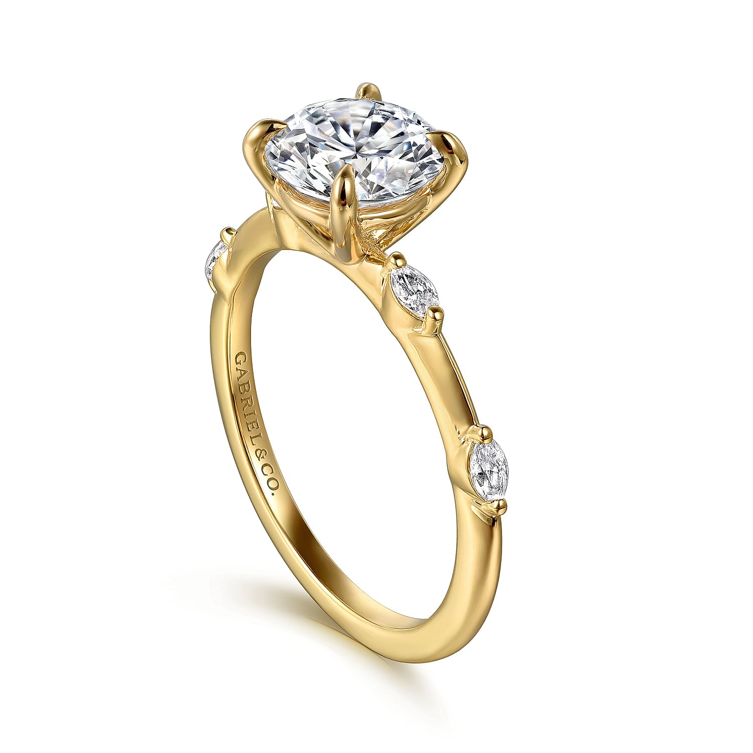 Gabriel & Co. 'Marline' Round Diamond Engagement Ring Mounting