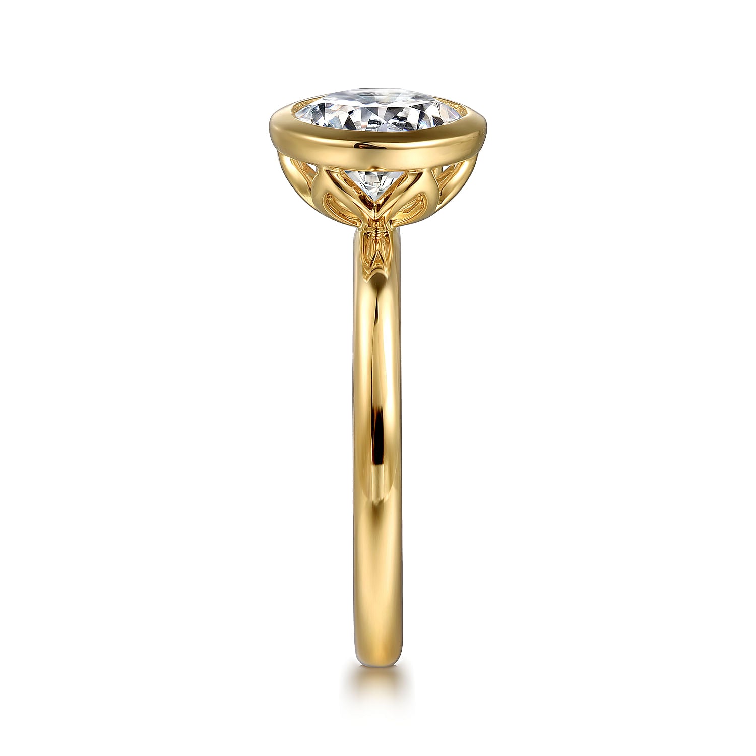 Gabriel & Co. Bezel Diamond Engagement Ring Mounting