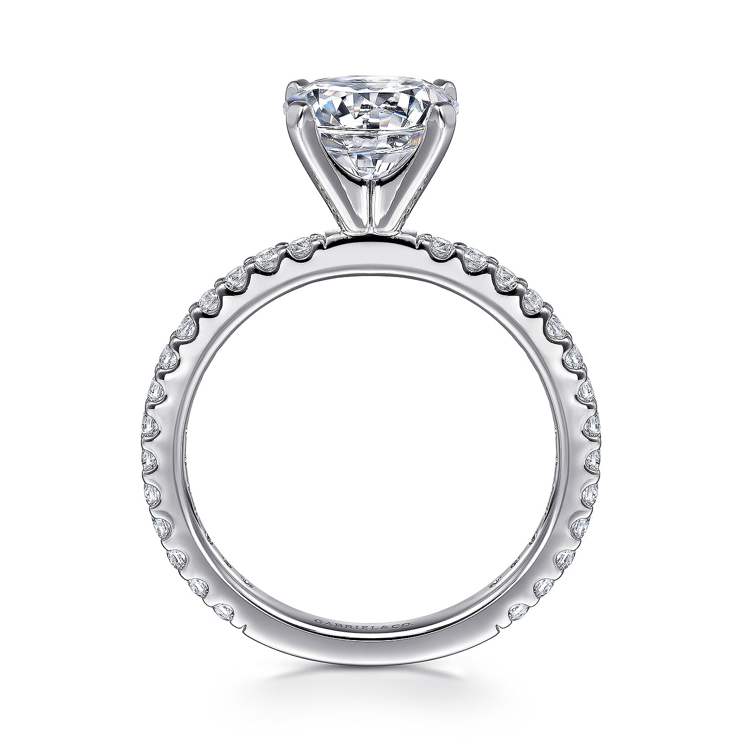 Gabriel & Co. 'Logan' Round Diamond Engagement Ring Mounting