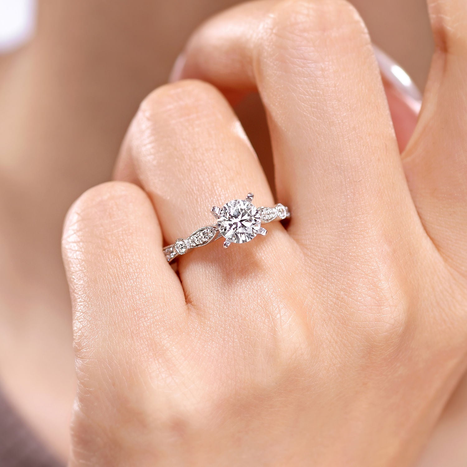 Gabriel & Co. Mabel Vintage Inspired Engagement Ring Mounting