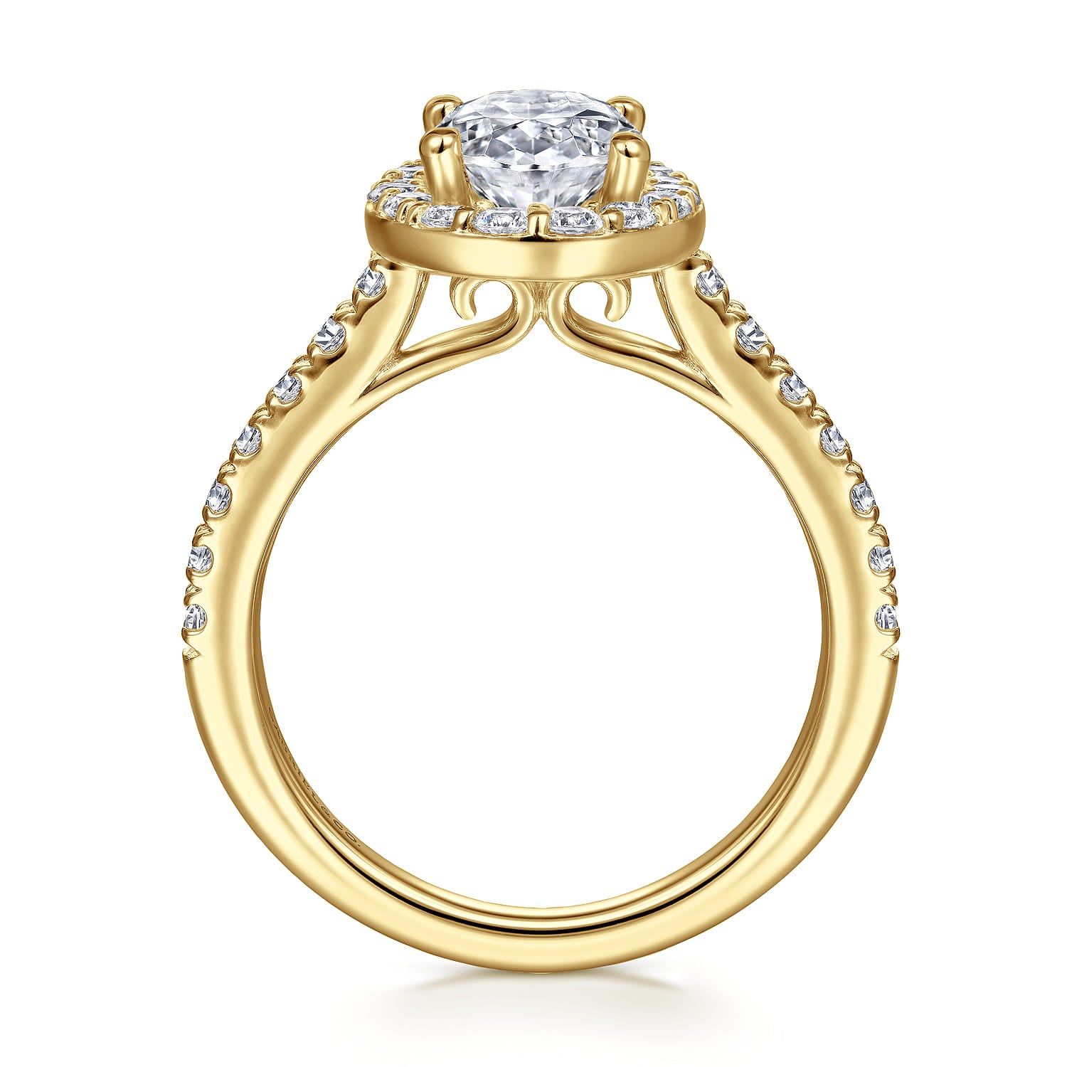 Gabriel & Co. Oval Halo Engagement Ring