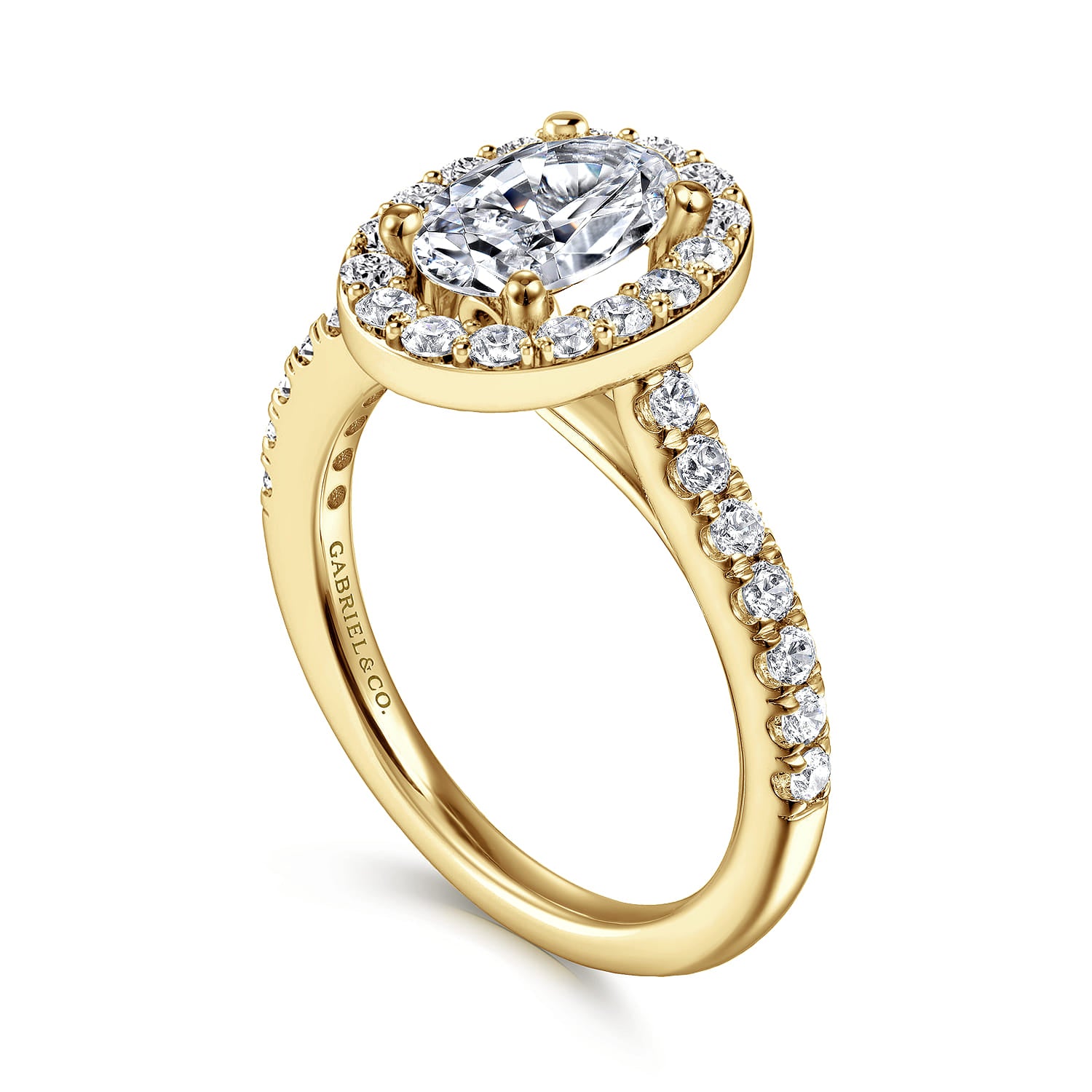 Gabriel & Co. Oval Halo Engagement Ring