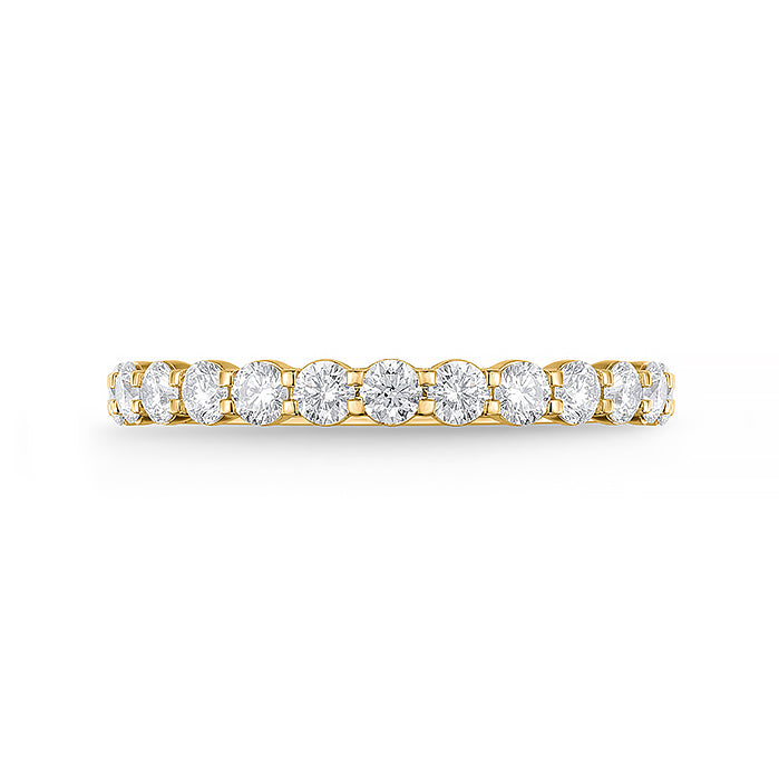 Memoire Petite Prong 3/4 Round Diamond Band