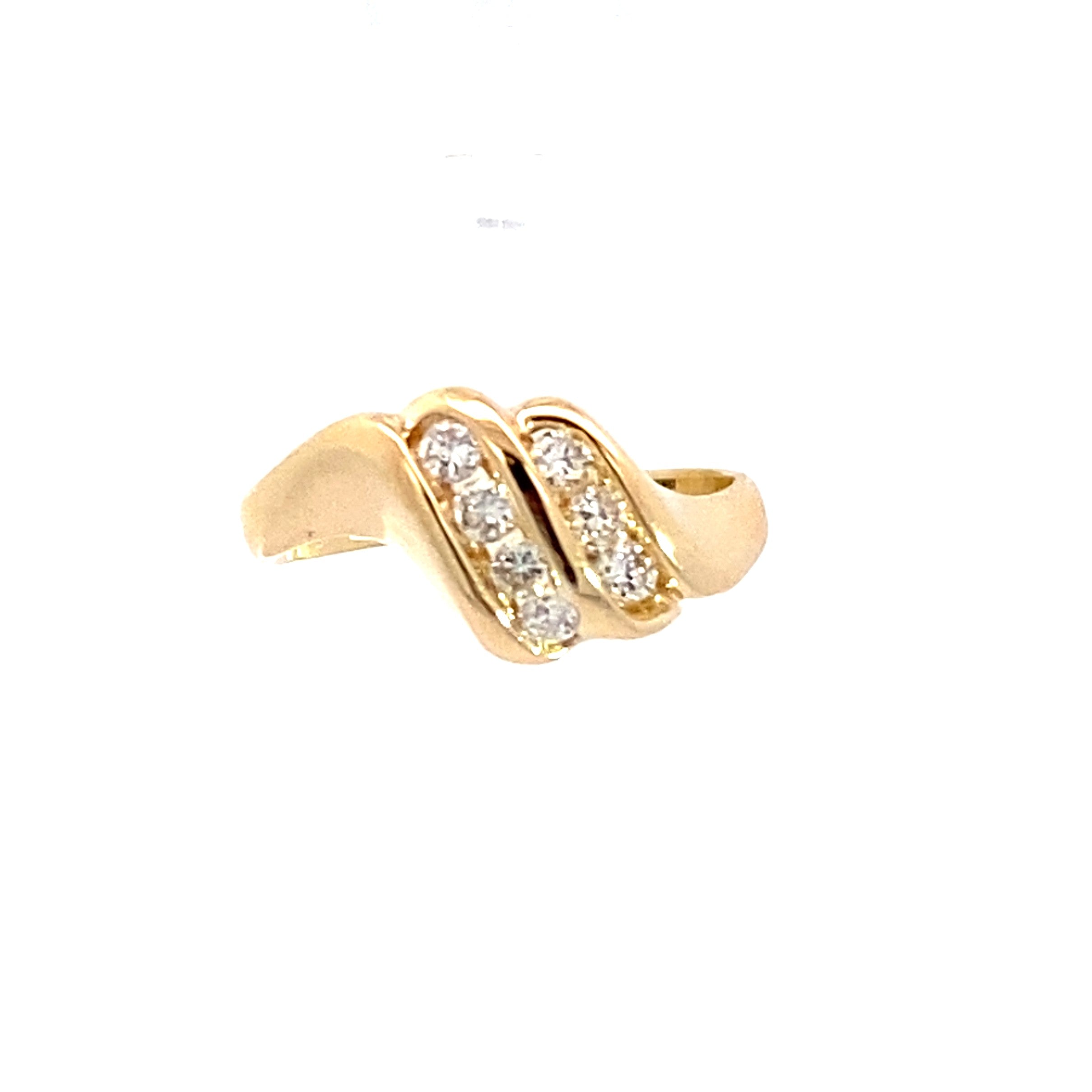 Diamond Channel-Set Fashion Ring