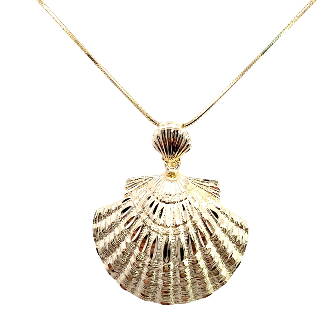 Gold Seashell Pendant