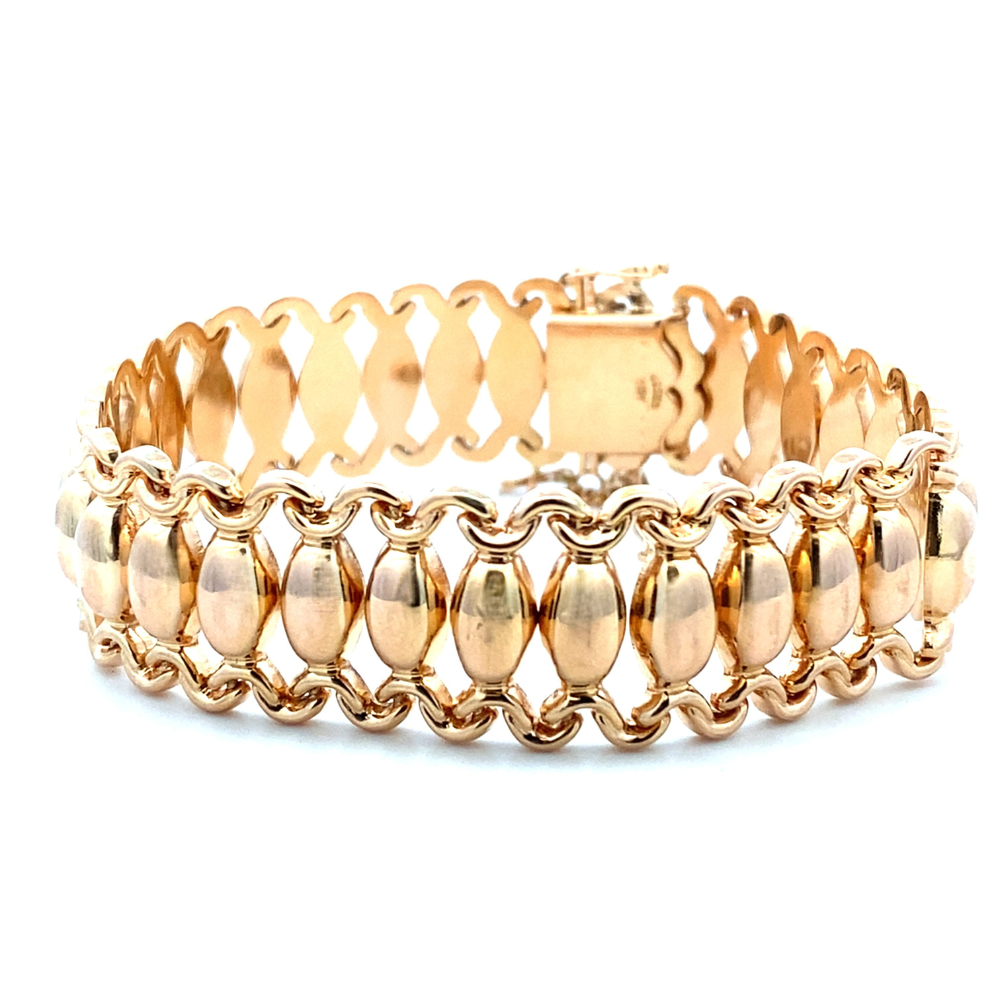 Gold Fancy Link Bracelet