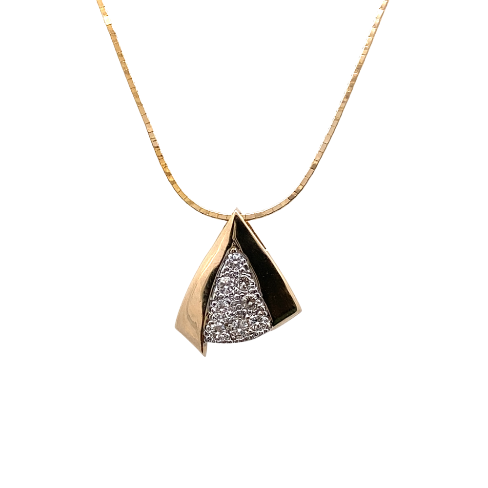 Triangular Diamond Necklace