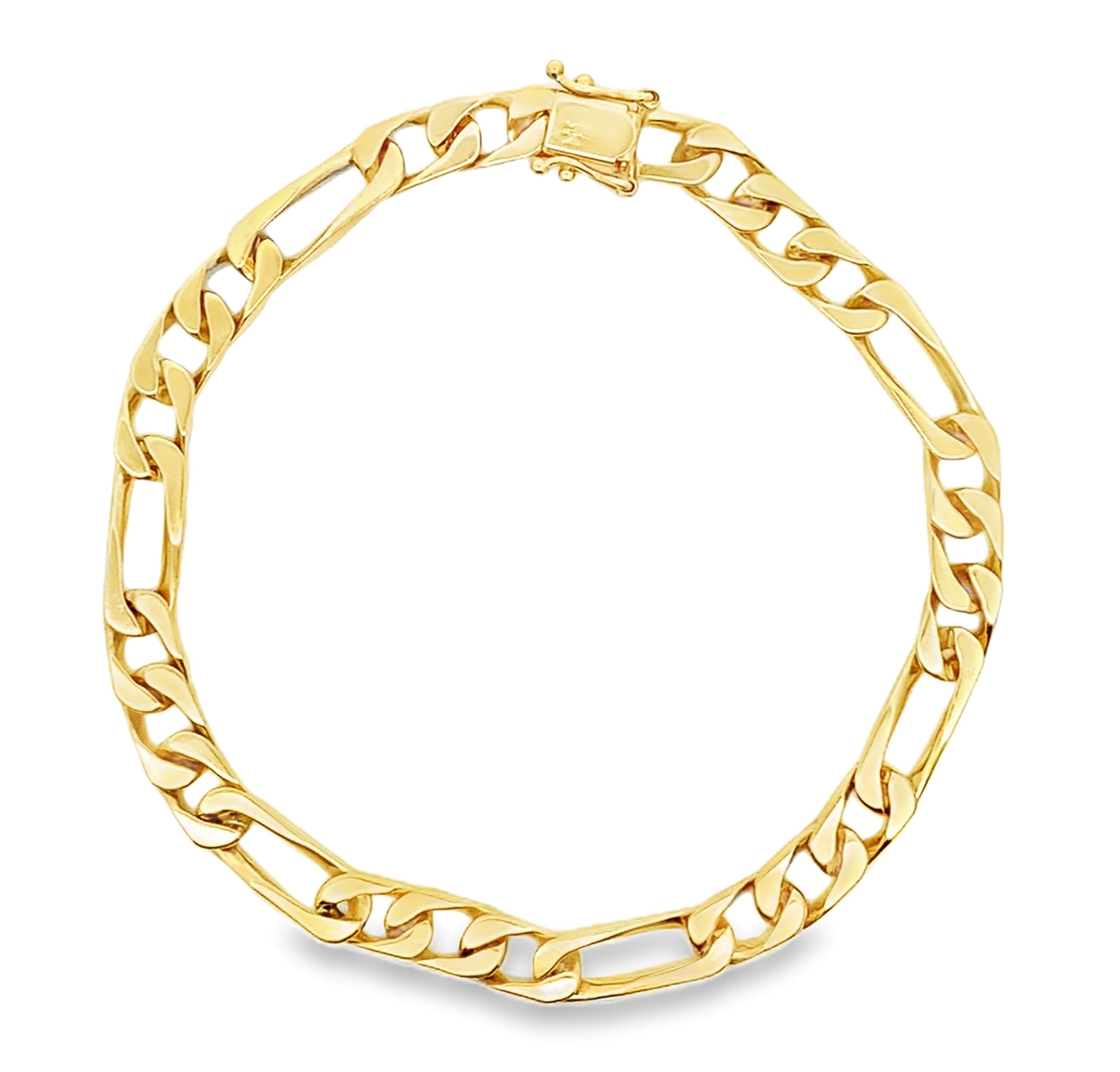6mm Gold Figaro Bracelet