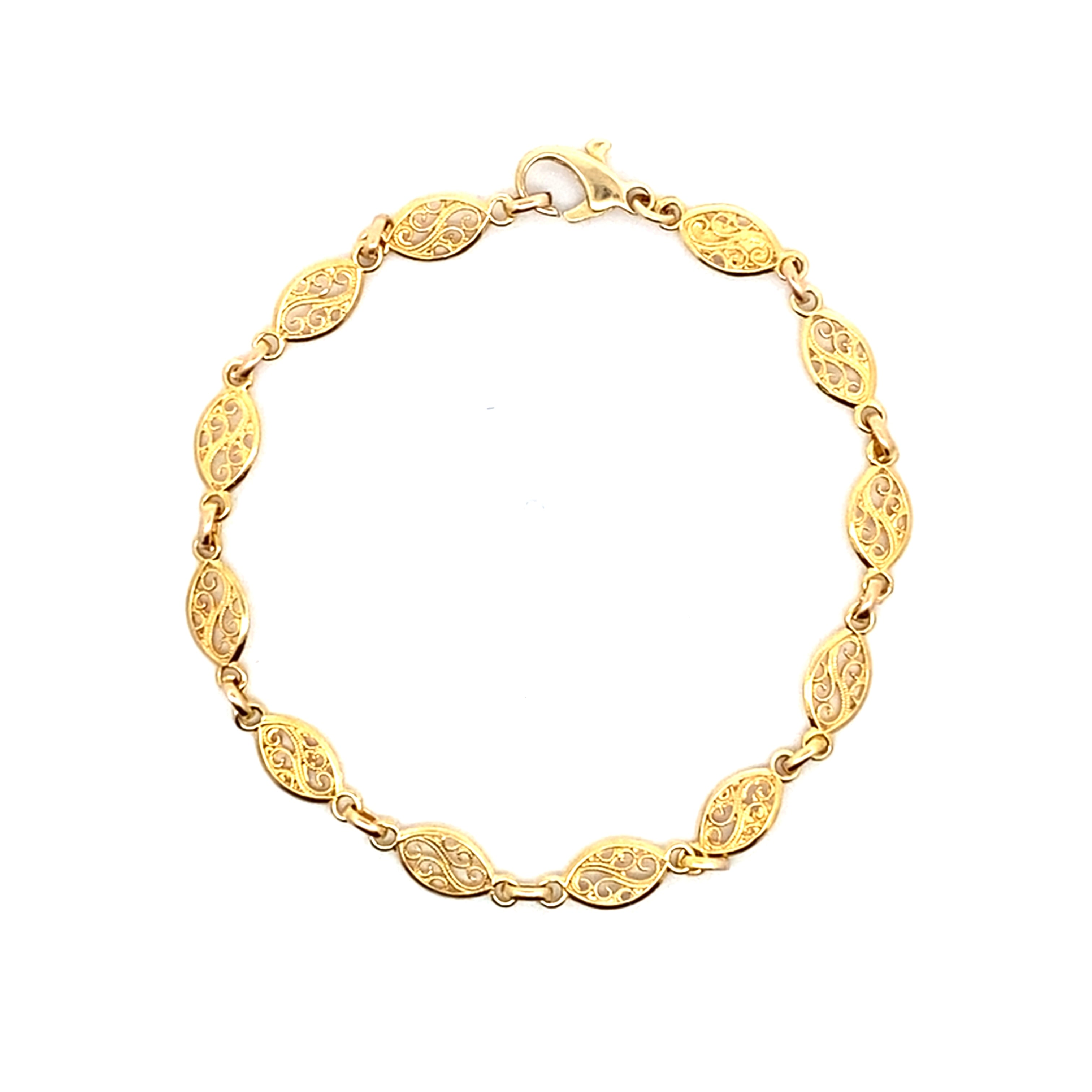 Fancy Link Gold Bracelet