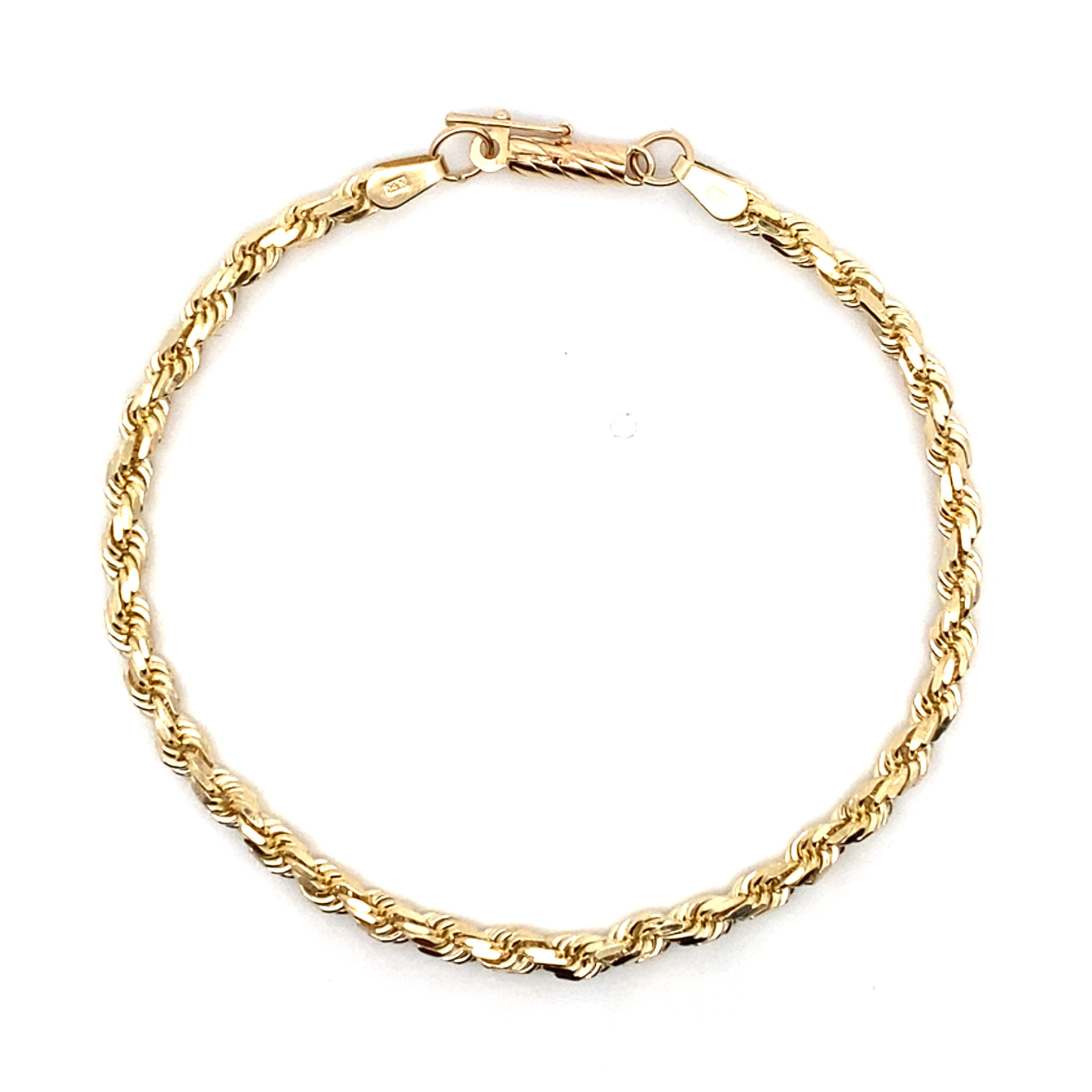 Diamond-Cut Rope Bracelet