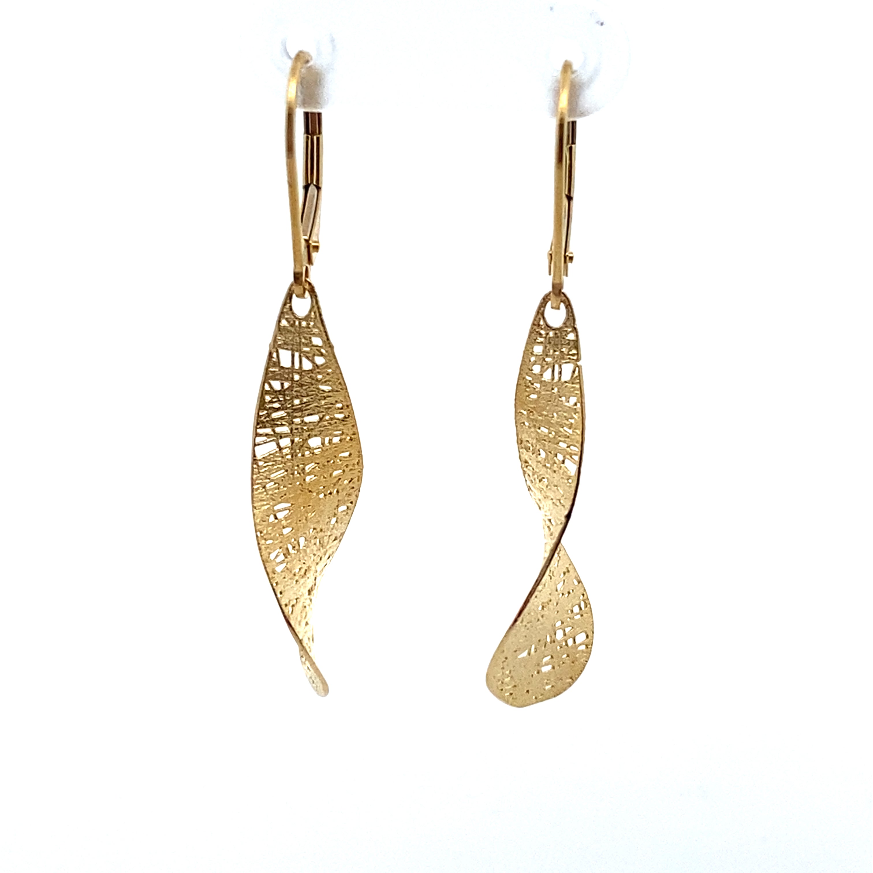 Gold Propeller Earrings